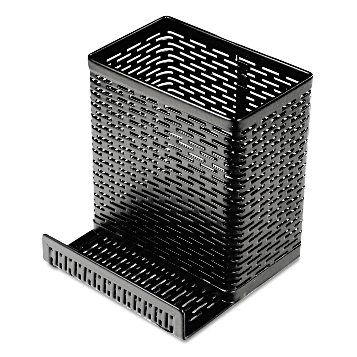 Artistic® Urban Collection Perforated Steel Pencil Holder & Phone Stand - 3.5