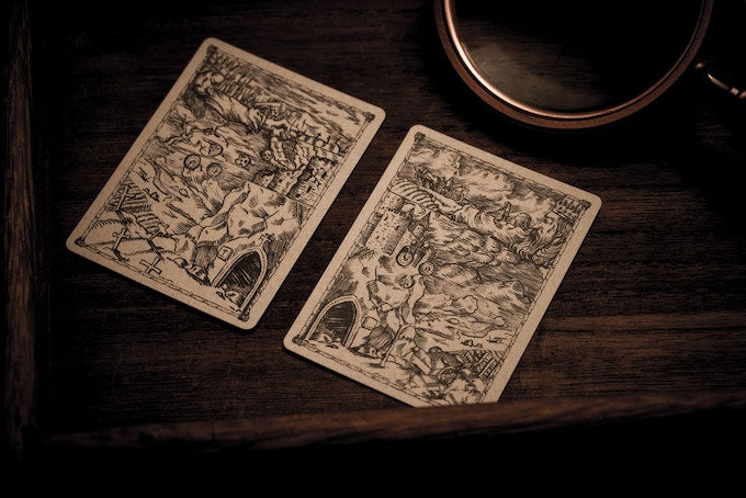 Medieval Castle Themed Playing Cards - Premium 52 Deck for Poker, Magic Tricks & Collectors | Perfect for Game Nights, Gifts & Medieval Enthusiasts
