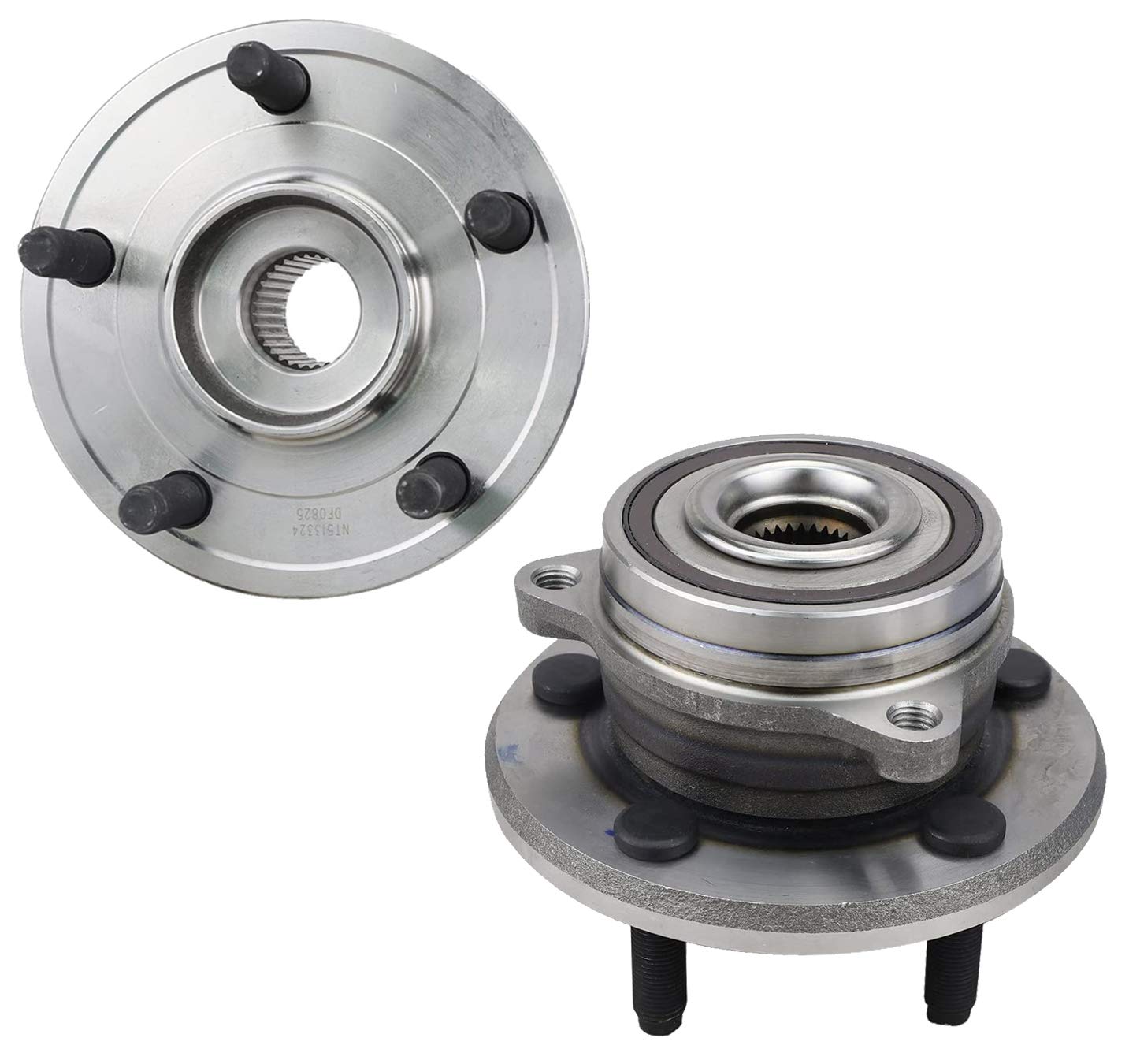 Front Wheel Hub and Bearing Assembly 2-Piece Set Compatible with 2011-2020 Dodge Durango & Jeep Grand Cherokee - Smooth Ride & Easy Installation for Off-Road & Daily Driving