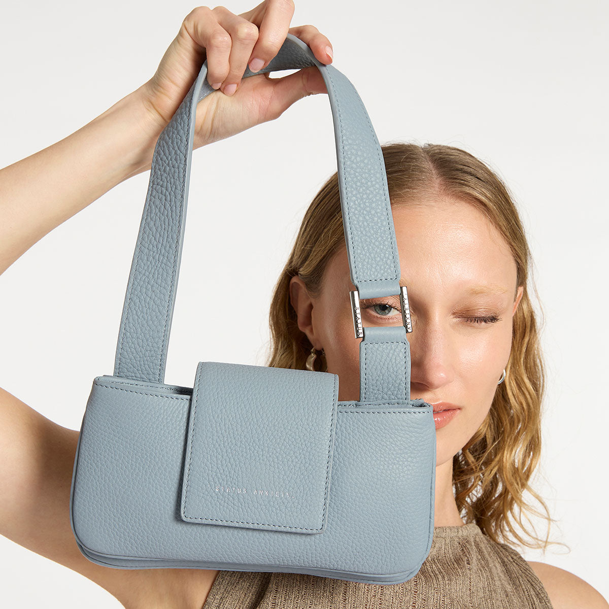 New Beat Bag Powder Blue - Stylish Crossbody Purse for Women | Perfect for Travel, Shopping & Everyday Use