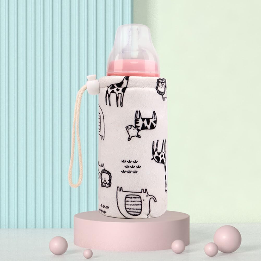 Portable Baby Bottle Warmer Insulation Cover - Thermal Milk Bottle Bag for Breastmilk & Formula - Perfect for Car Travel, Outings & Daycare - BPA-Free Baby Bottle Sleeve & Tote Bag