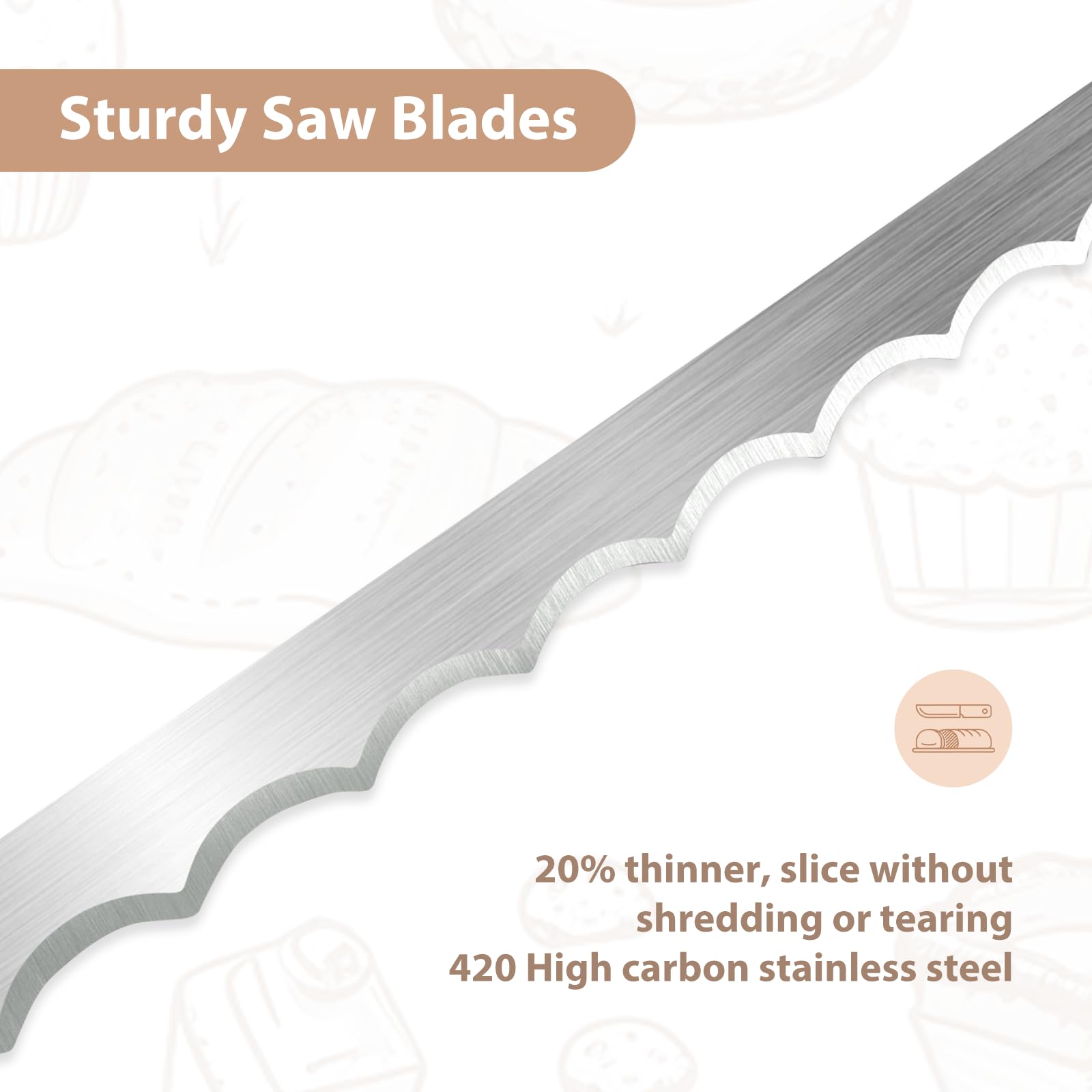 **Best Sourdough Bread Knife for Easy Slicing - Wooden Bread Slicer & Bow Saw Cutter for Homemade Bread - Perfect for Baking Supplies & Artisan Loaves (Ideal for Kitchens, Bakeries & Home Bakers)**