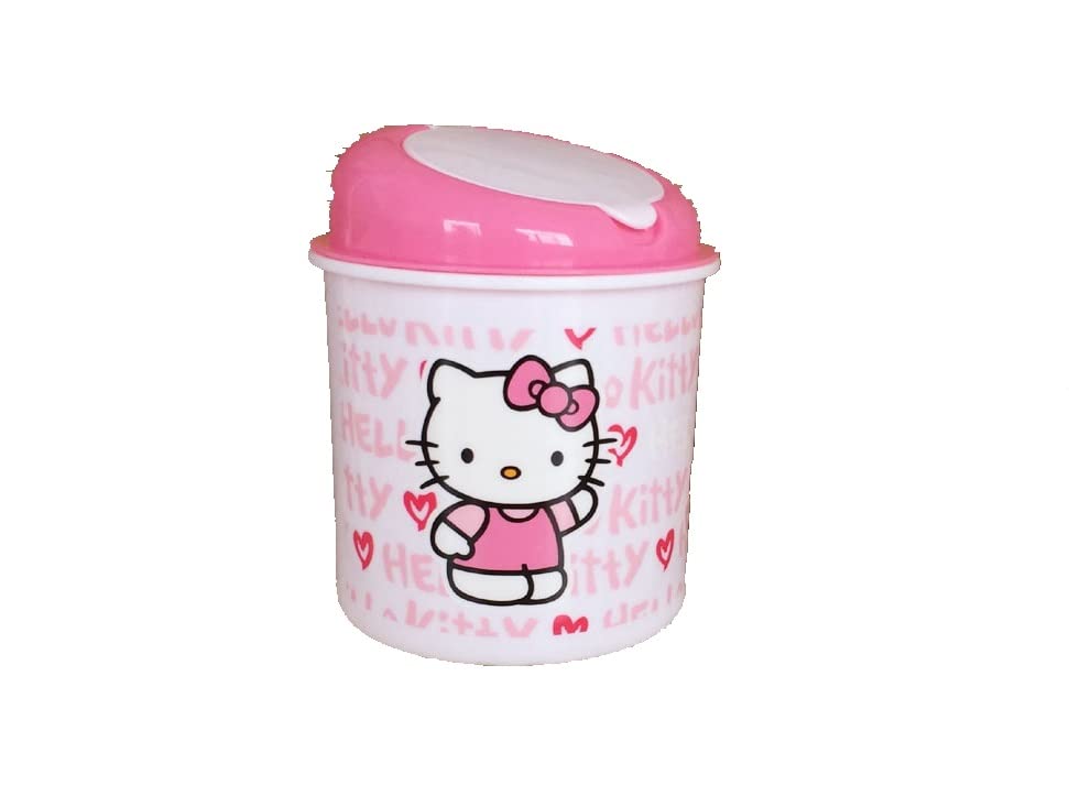 Cute Mini Trash Can - Small Waste Basket for Desk, Bathroom & Office - Kawaii Garbage Bin for Home, Dorm & Car - Pink Desktop Trash Bin with Lid (Perfect for Organizing Small Spaces)