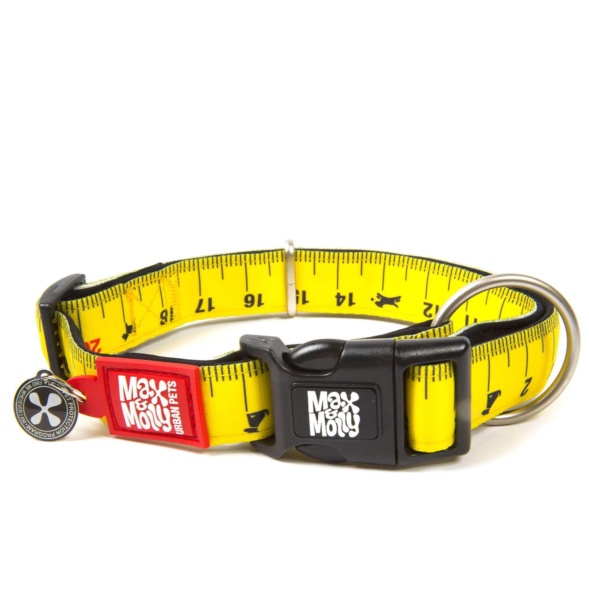 Max & Molly Smart ID Dog Collar - Soft Padded Neoprene, Adjustable & Waterproof Pet Collar with QR Tag for Small Dogs | Anti-Fade, Machine Washable | Perfect for Daily Walks, Vet Visits & Outdoor Adventures