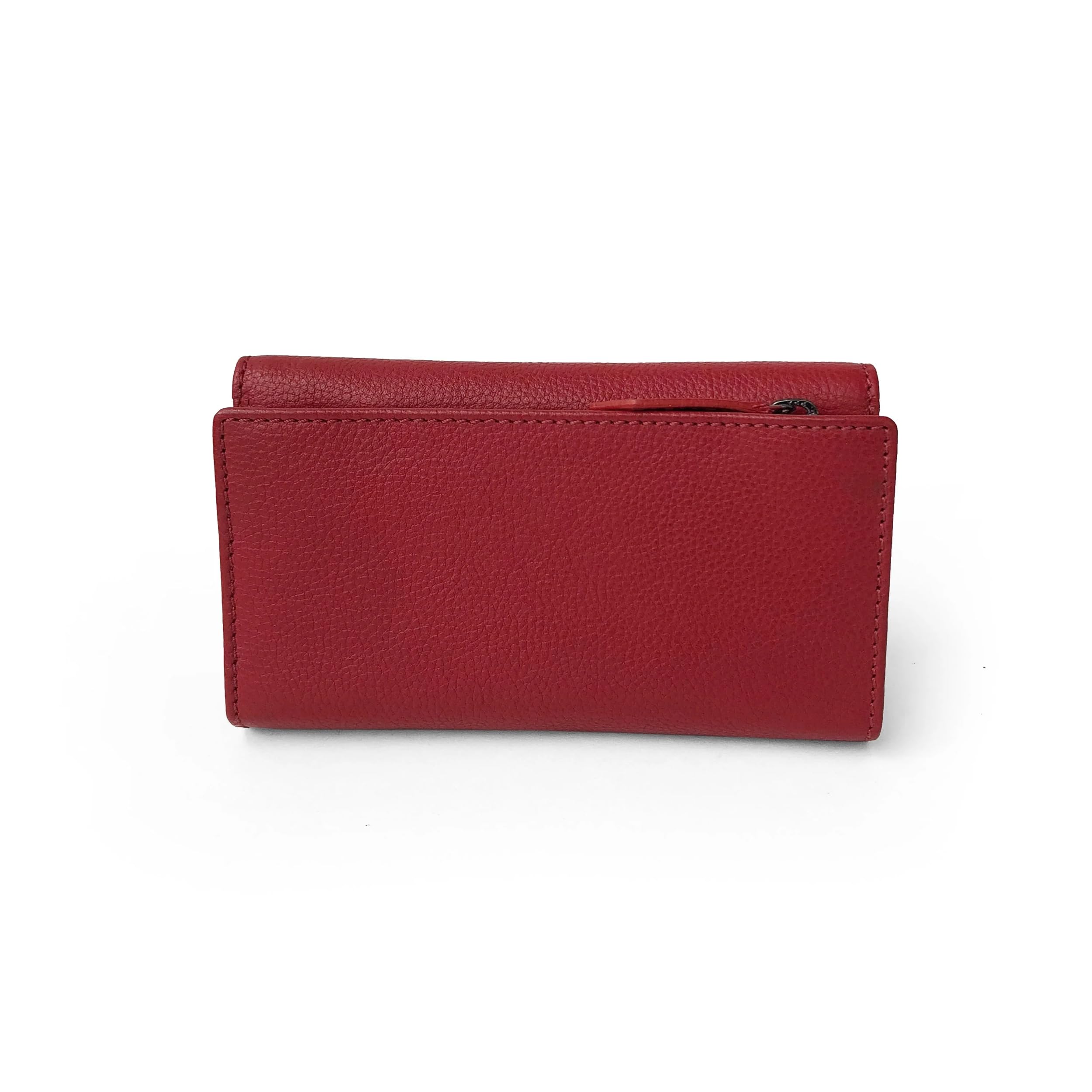 Club Rochelier Genuine Leather Clutch Wallet for Women - Elegant Red Evening Bag (CL11066-97-Red) | Perfect for Parties, Weddings & Date Nights