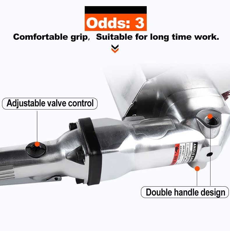 7-Inch Heavy Duty Pneumatic Air Sander/Polisher - Lightweight 5.47 lbs, Adjustable Speed up to 4500 RPM - Perfect for Automotive Detailing, Woodworking & Metal Polishing