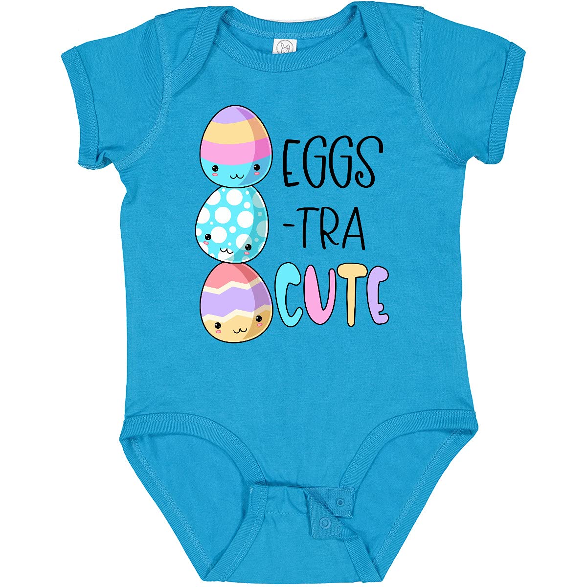 Inktastic Eggs-tra Cute Fun Easter Eggs Baby Bodysuit - Adorable Easter Outfit for Infants & Toddlers - Perfect for Easter Photos, Family Gatherings & Holiday Celebrations