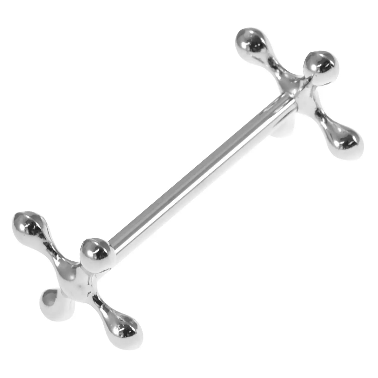 Premium EBM Zinc Alloy Cutlery Rest Cross - Elegant Tableware Holder for Forks, Knives & Spoons - Perfect for Dining, Restaurants & Home Decor