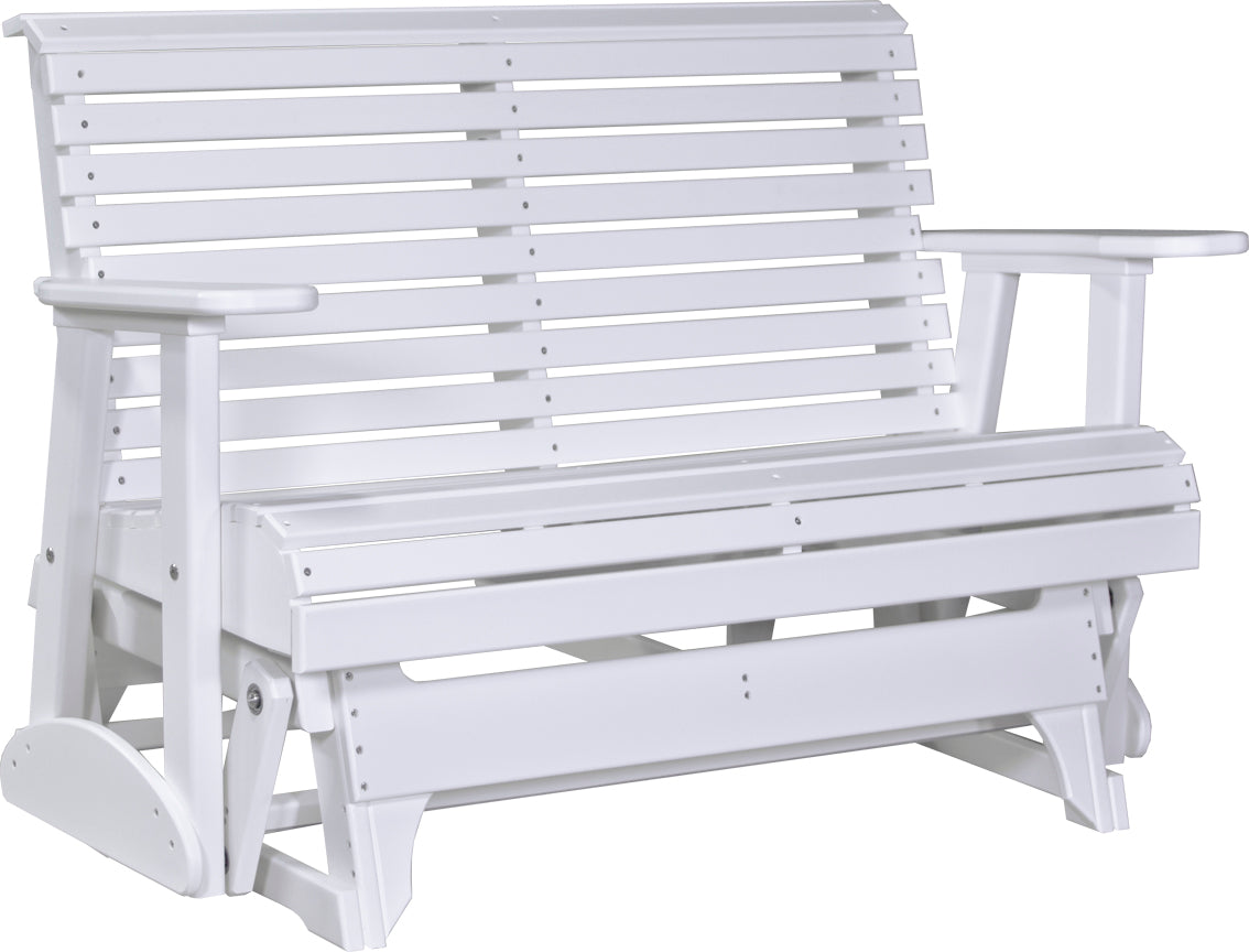 LuxCraft 4-Foot Plain Glider - Smooth & Comfortable Patio Swing for Outdoor Relaxation in Garden, Porch or Backyard