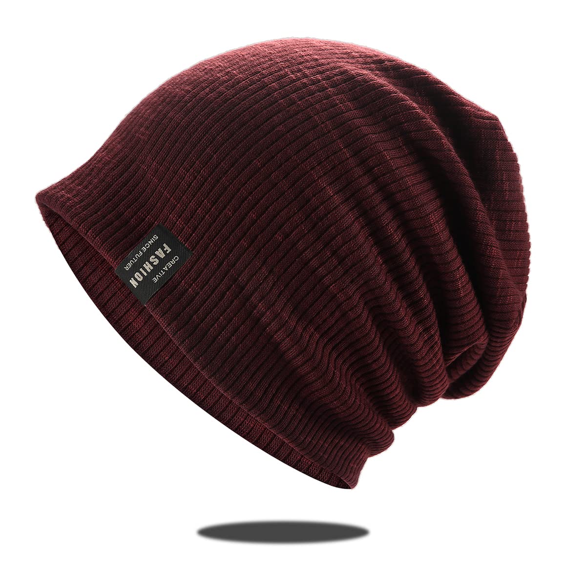 Trendy Stylish Beanie - Premium Knit Fabric Skull Cap Hat with Breathability & Stretch - Perfect for Winter, Outdoor Sports & Casual Fashion