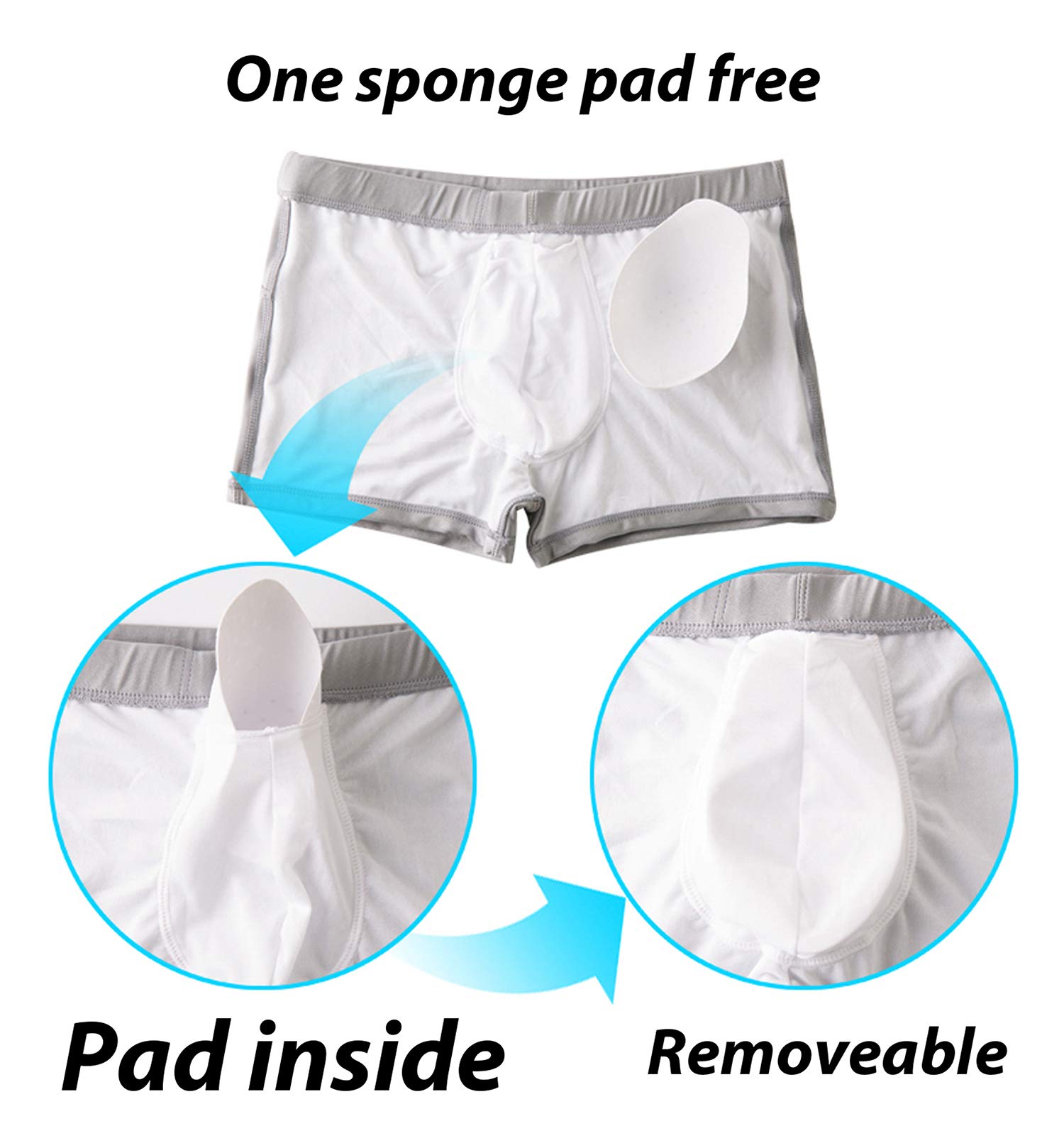 **Men's Quick-Dry Swim Trunks with Sponge Lining - Comfortable & Sexy Swimwear for Beach, Pool & Vacation**