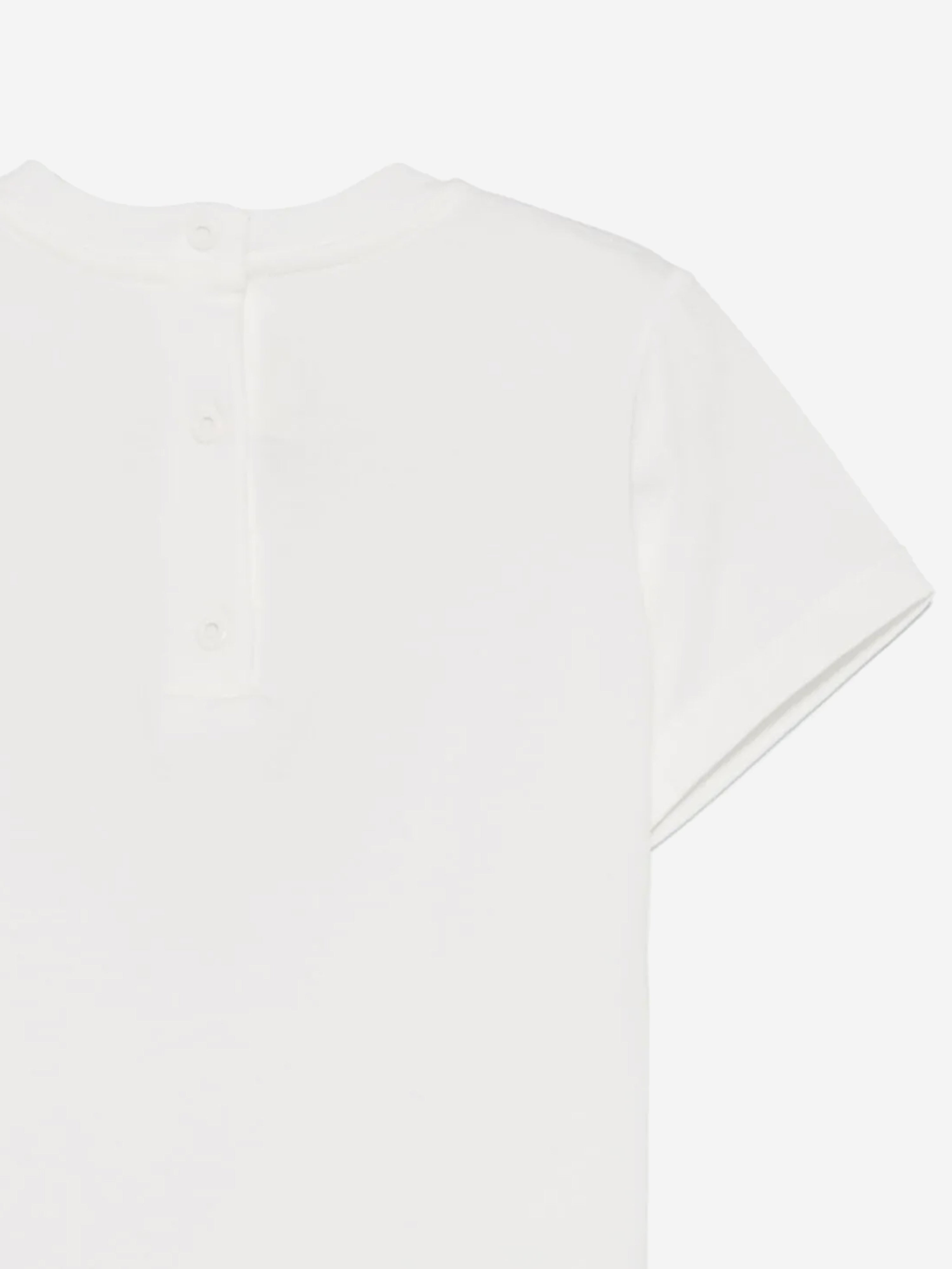 Baby Bear Logo White T-Shirt for Kids - Soft & Comfortable Cotton Tee for Casual Wear, Playdates, and Family Outings