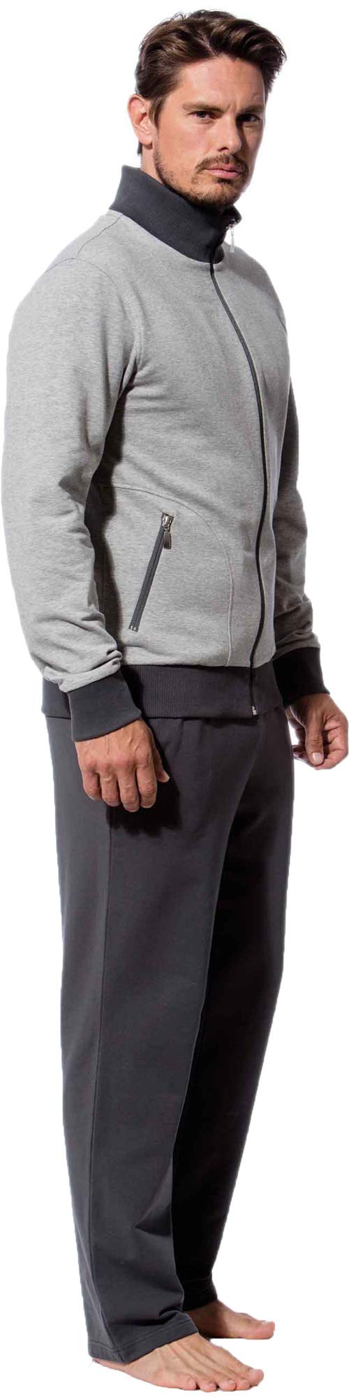Men's Casual Loungewear Set - Light Gray Hoodie & Jogger Pants for Home, Gym & Outdoor Comfort | Morgenstern