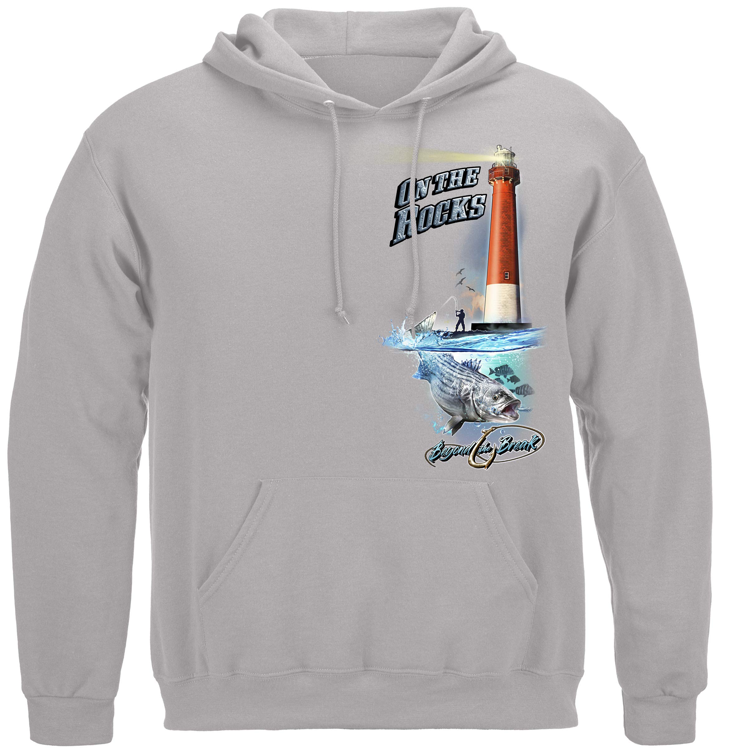 Erazor Bits Wicked Fish Striped Bass and Fluke Fishing Jackets - Freshwater Angler Themed Sweaters & Hoodies for Bass Fishing Enthusiasts - Perfect for Cold Weather Fishing Trips and Outdoor Adventures