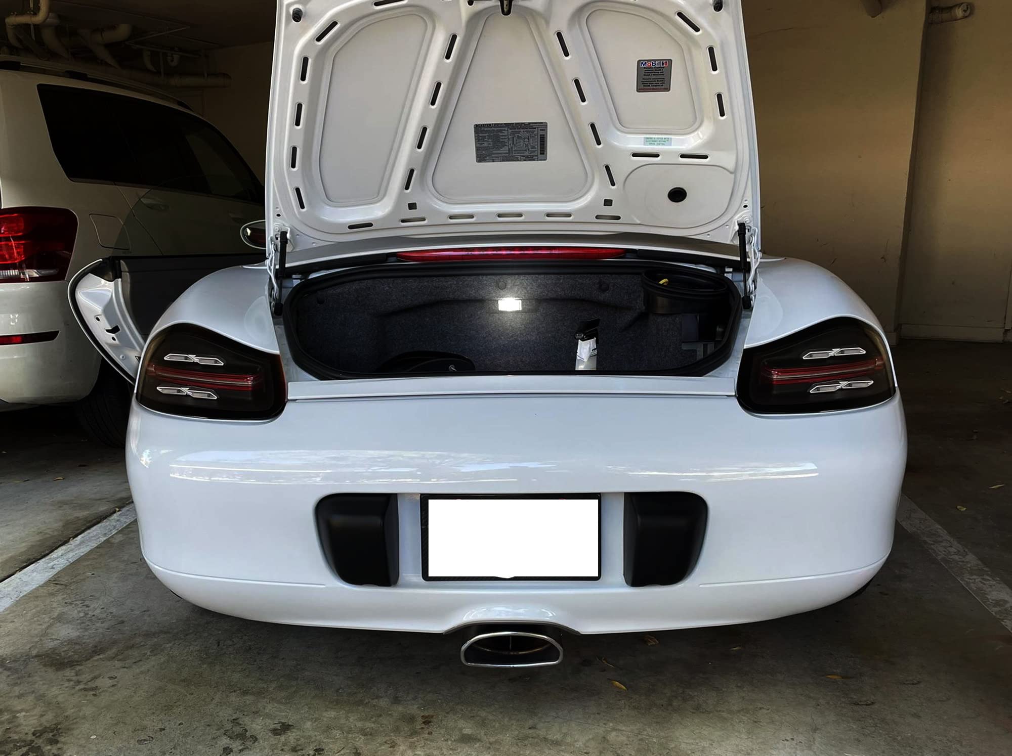 iJDMTOY Xenon White Full LED Cargo Light Assembly for Porsche 718, 981 911/991 - 12-SMD LED Diodes, Replacement for OEM LED/Incandescent Trunk Lights - Perfect for Nighttime Visibility & Car Interior Lighting