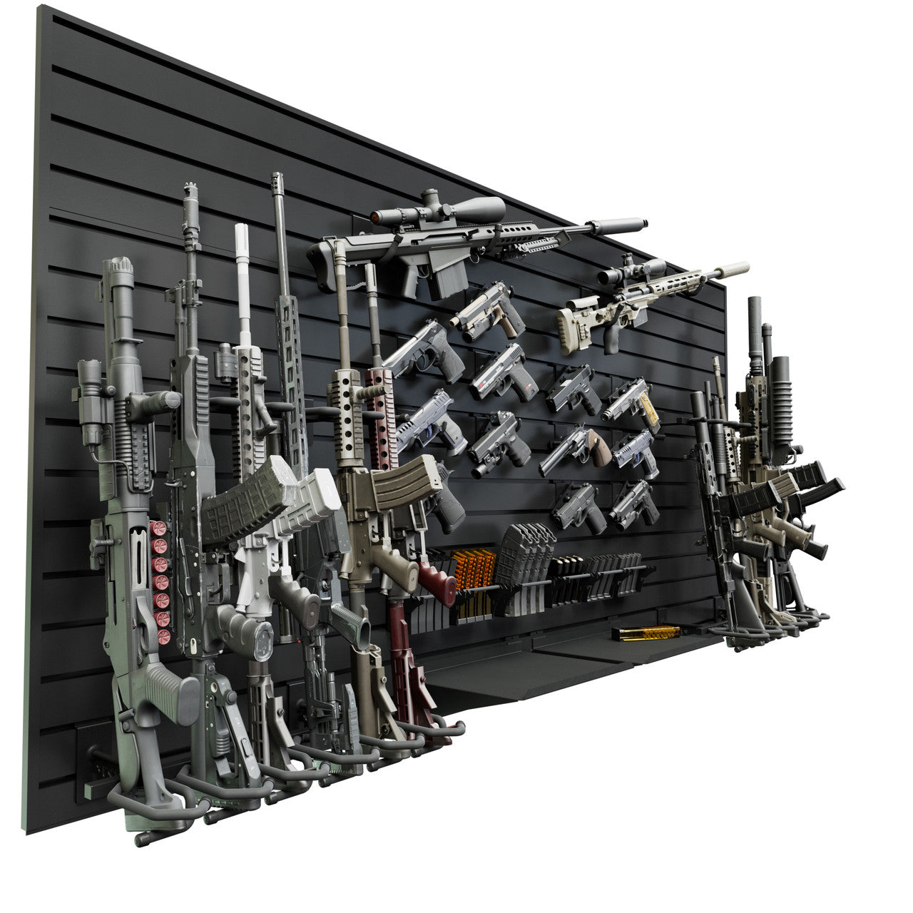 Tactical Wall Display Package HD107 - Heavy Duty Hold Up Displays for Retail Stores & Trade Shows - Perfect for Product Showcase, Brand Promotion, and Organized Storage