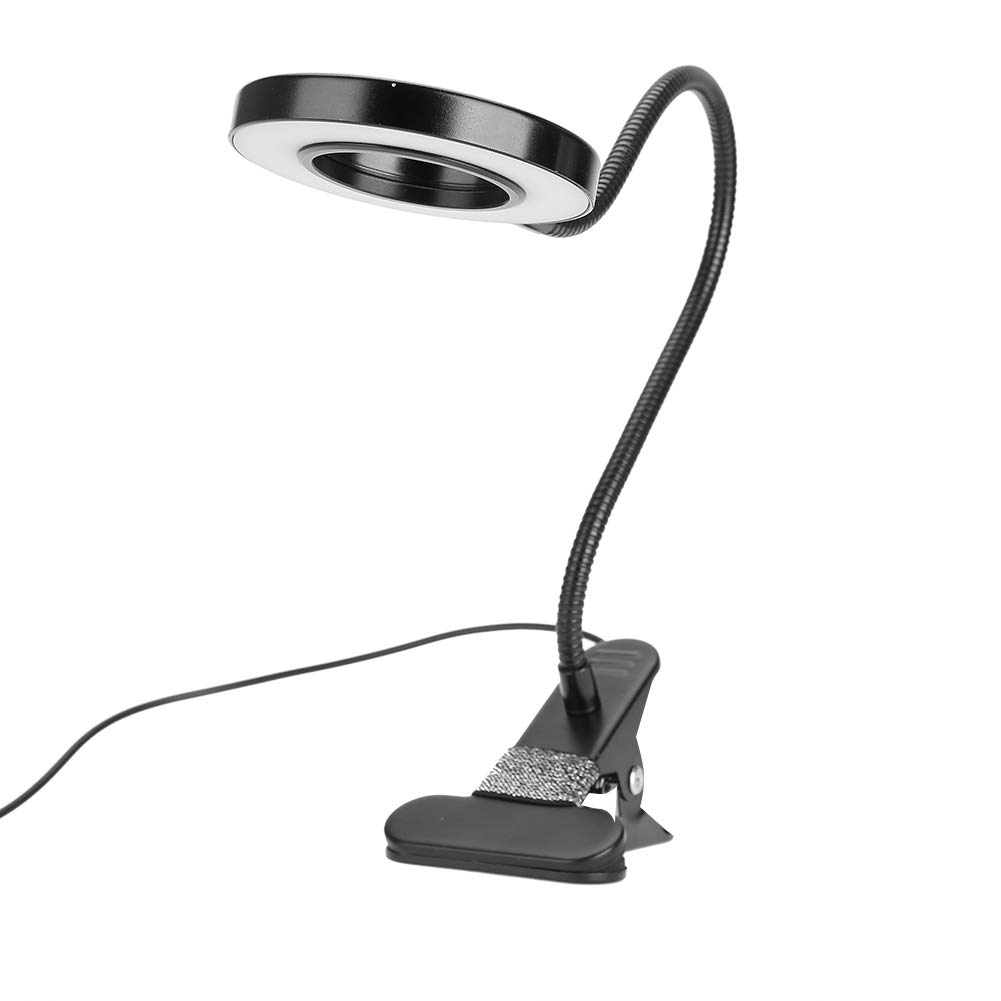 POCREATION Professional Makeup Tattoo LED Lamp - USB Powered Salon Light with Adjustable Clip, 3 Color Modes (Cold/Warm/Changing) for Microblading, Eyebrow Tattooing & Beauty Treatments - Perfect for Home Salon, Bedside Use & Makeup Vanity