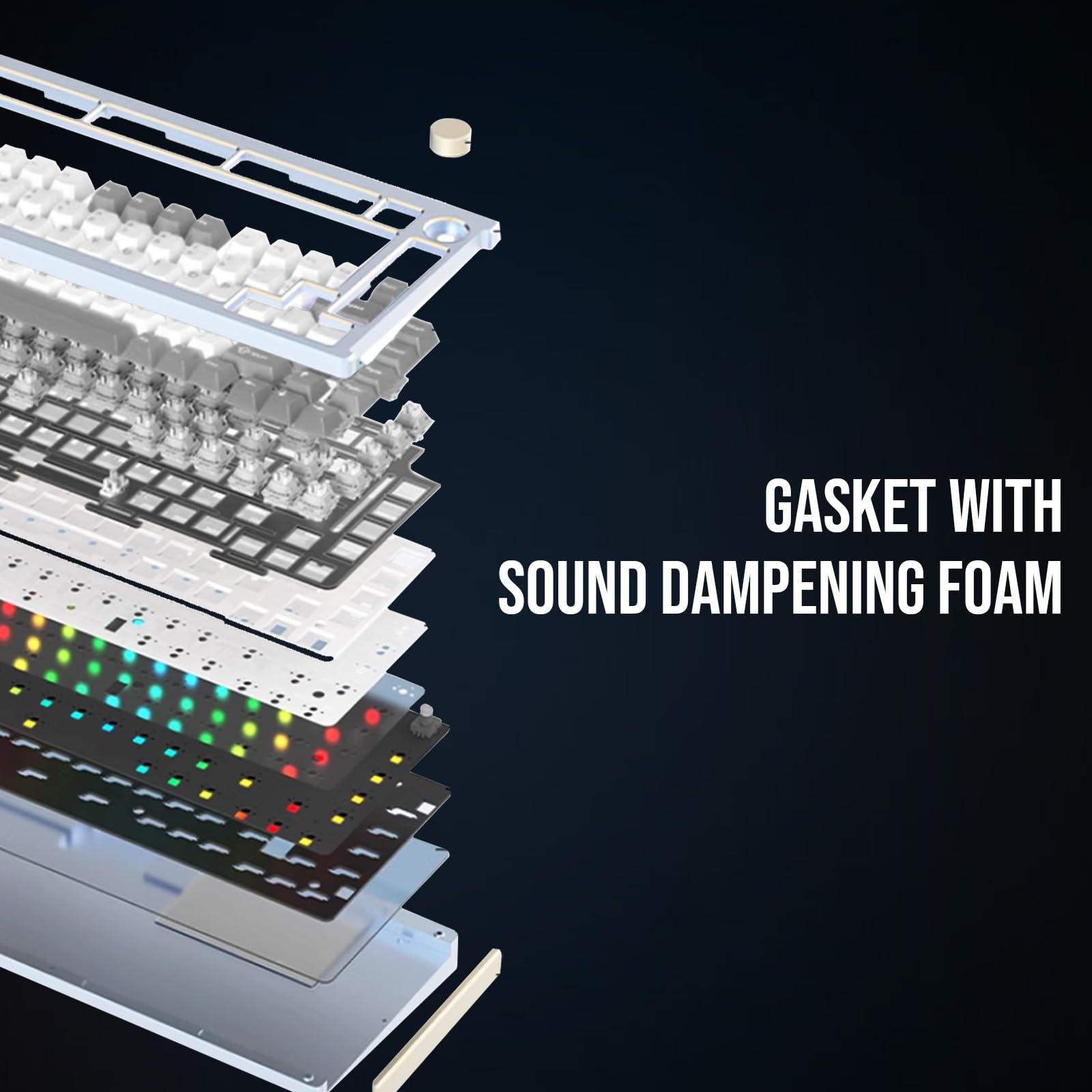 EPOMAKER Tide75 Wireless Mechanical Keyboard - 75% Aluminum Body, QMK/VIA Programmable, Hot-Swap Switches, FR4 Plate, Bluetooth/2.4Ghz/USB-C Connectivity, RGB Backlit, NKRO (Black) - Perfect for Gaming, Coding & Office Work