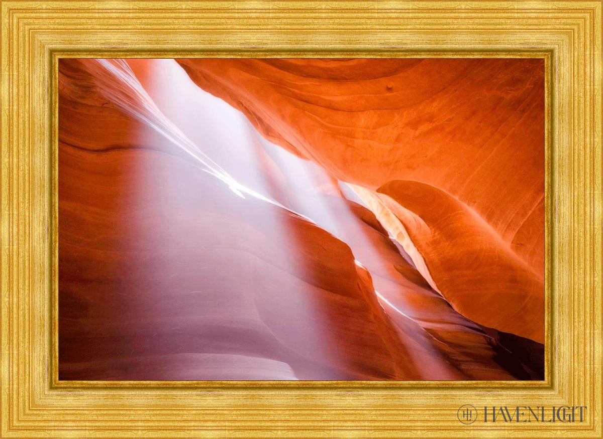 Stunning Antelope Canyon Light Shafts Wall Art - Natural Sunbeam Photography Print for Home & Office Decor - Perfect for Living Rooms, Bedrooms & Workspaces