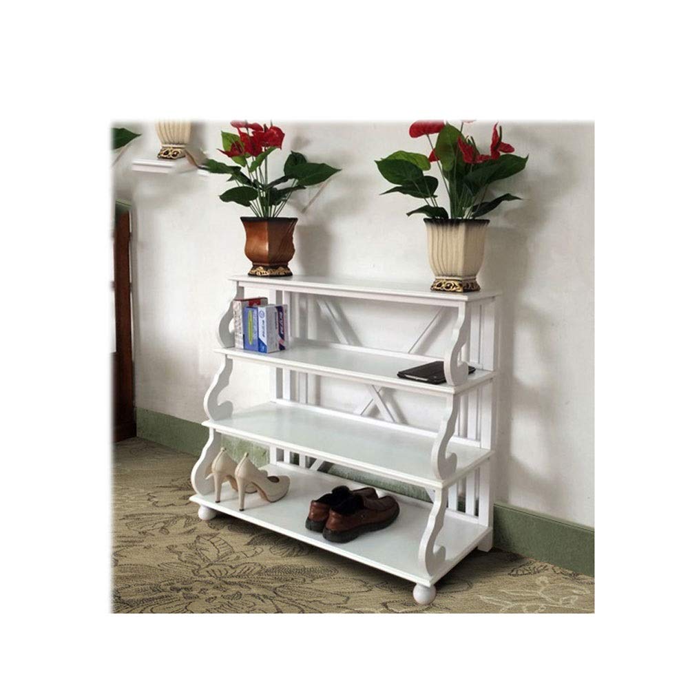 Solid Wood Shoe Rack Organizer - 5-Tier Multilayer Shoe Cabinet with Dustproof Nonwoven Fabric Cover for Entryway, Hallway, Bathroom & Bedroom Storage - Perfect for Living Room, Closet & Small Space Organization