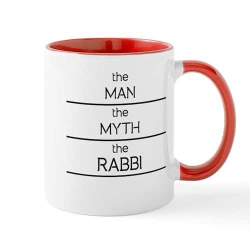 White/Red Inside - The Man The Myth The Rabbi Mugs