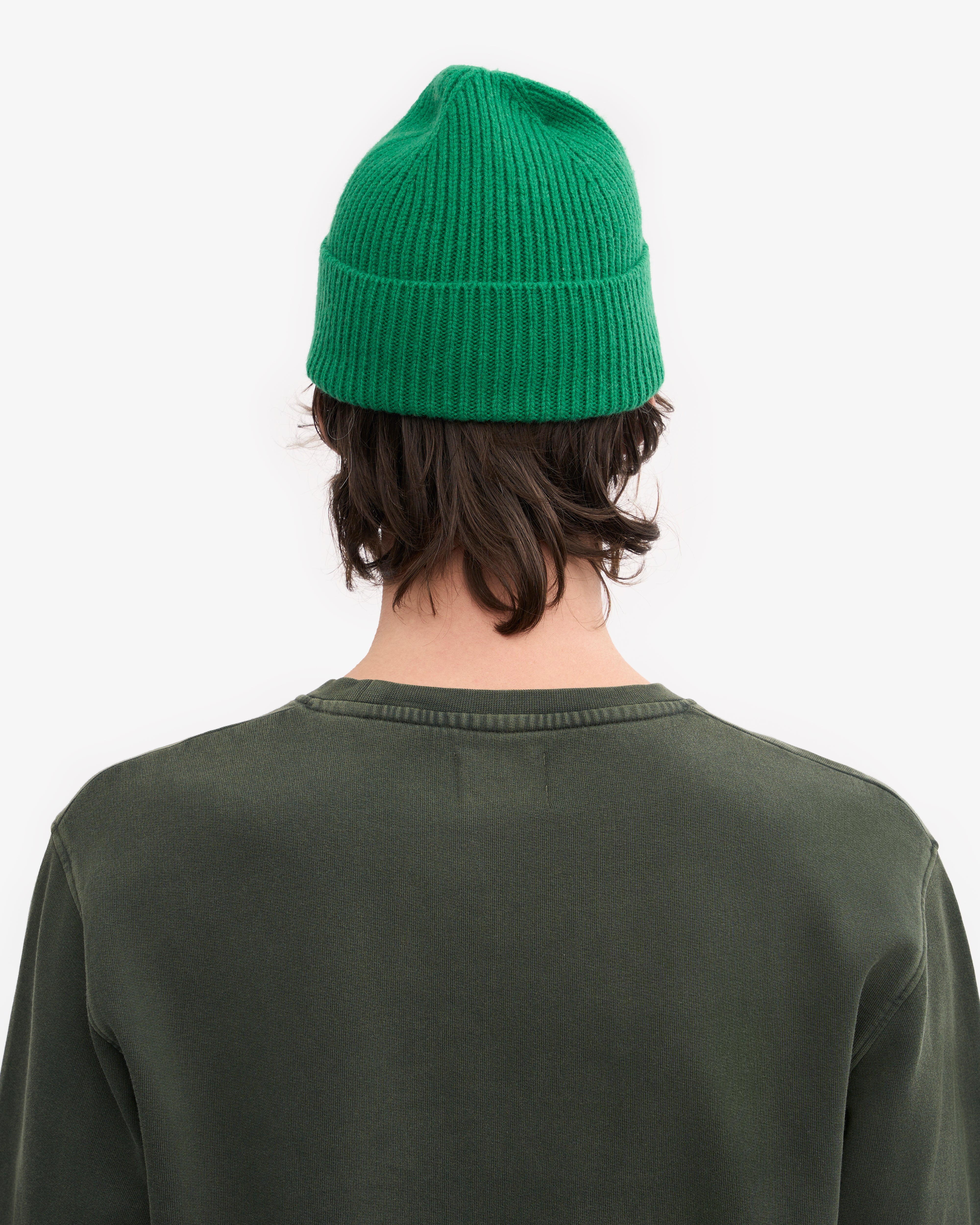 Premium Merino Wool Beanie - Soft & Warm Kelly Green Winter Hat for Men & Women - Perfect for Skiing, Hiking & Outdoor Activities