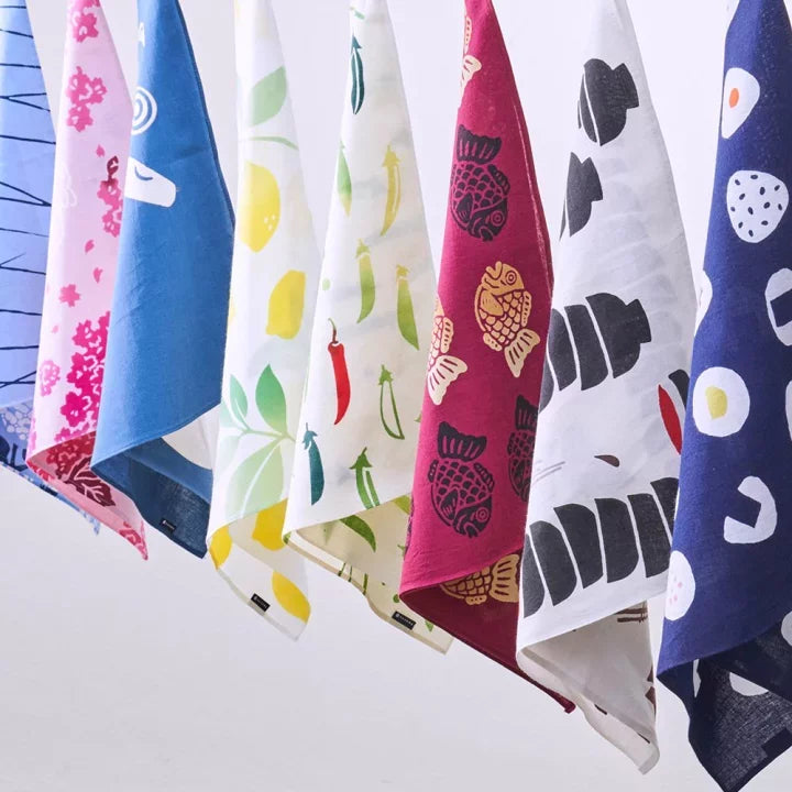 Kenema Handkerchief - Taiyaki Japanese Traditional Hand Dyed Cotton Cloth - Perfect for Gift, Home Decor & Cultural Events