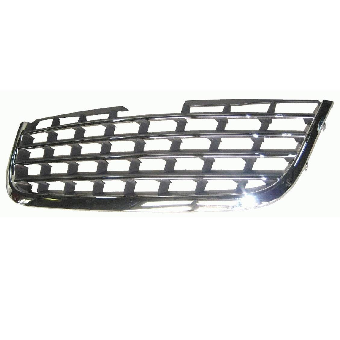Perfit Liner Chrome Center Grille Grill Assembly Replacement Part - Compatible with 2008-2010 CHRYSLER Town & Country (Fits CH1200309, 5113228AA) - Perfect for Front End Restoration & Vehicle Customization