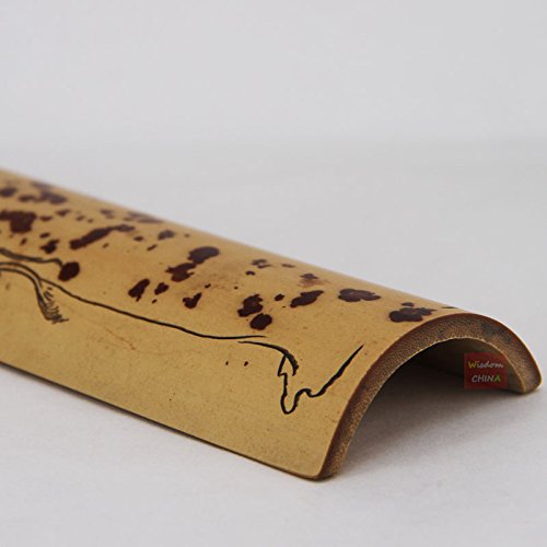 Premium Mottled Bamboo Tea Scoop - Handcrafted Chinese Cha Ze for Gongfu Tea Ceremony | Authentic Xiangfei Zhu Carving | Perfect for Tea Lovers & Collectors | Ideal for Home Tea Brewing & Gift Giving