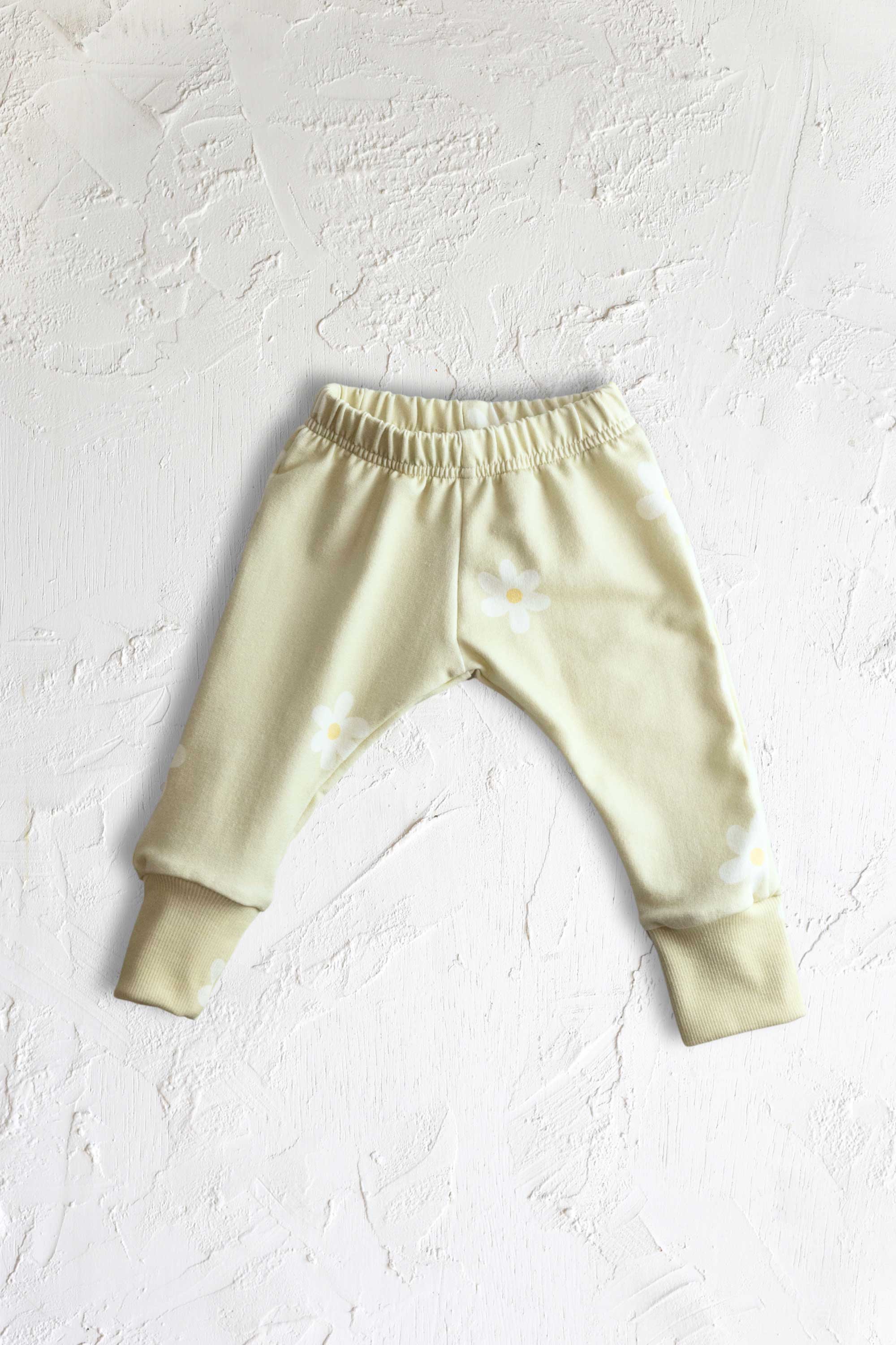 Organic Lime Blossom Sweatpants for Women - Soft Eco-Friendly Joggers with Pockets - Perfect for Yoga, Lounging & Casual Wear