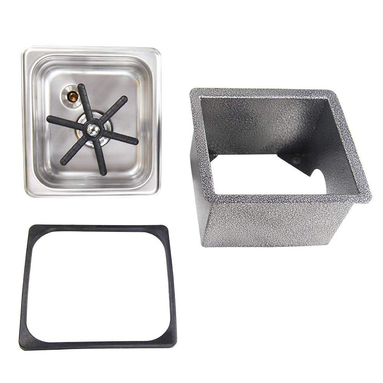 Stainless Steel Sink Glass Rinser & Bottle Washer - Bar Faucet Attachment for Wine, Beer & Cocktail Glasses - Durable Kitchen Sink Accessory for Home Bars & Restaurants