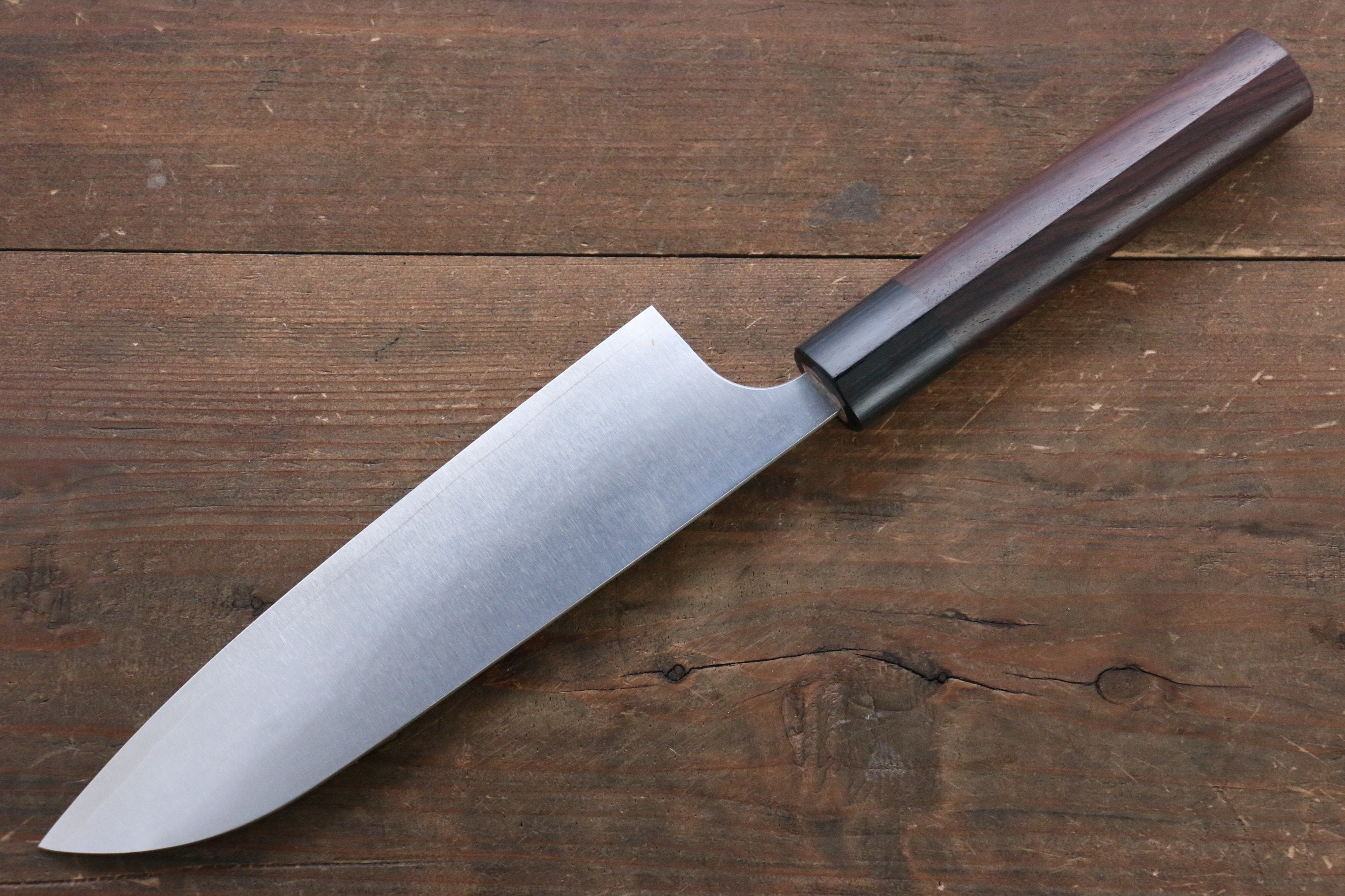 Premium Seisuke SG2 Santoku Knife 180mm - Japanese High Carbon Stainless Steel Blade with Exquisite Shitan Handle - Perfect for Slicing, Dicing, and Mincing in Professional Kitchens & Home Cooking