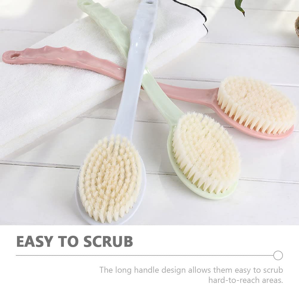6 Pcs Long-handle Cleaning Brushes for Home & Massage Use