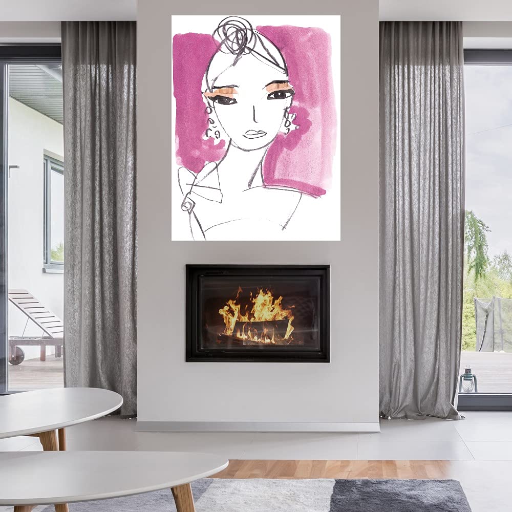 Katrien Soeffers Fine Art Canvas Wall Decor - 24x32 Inch Ready to Hang Painting for Living Room, Bedroom, Office & More - Modern Abstract Artwork for Home & Commercial Spaces
