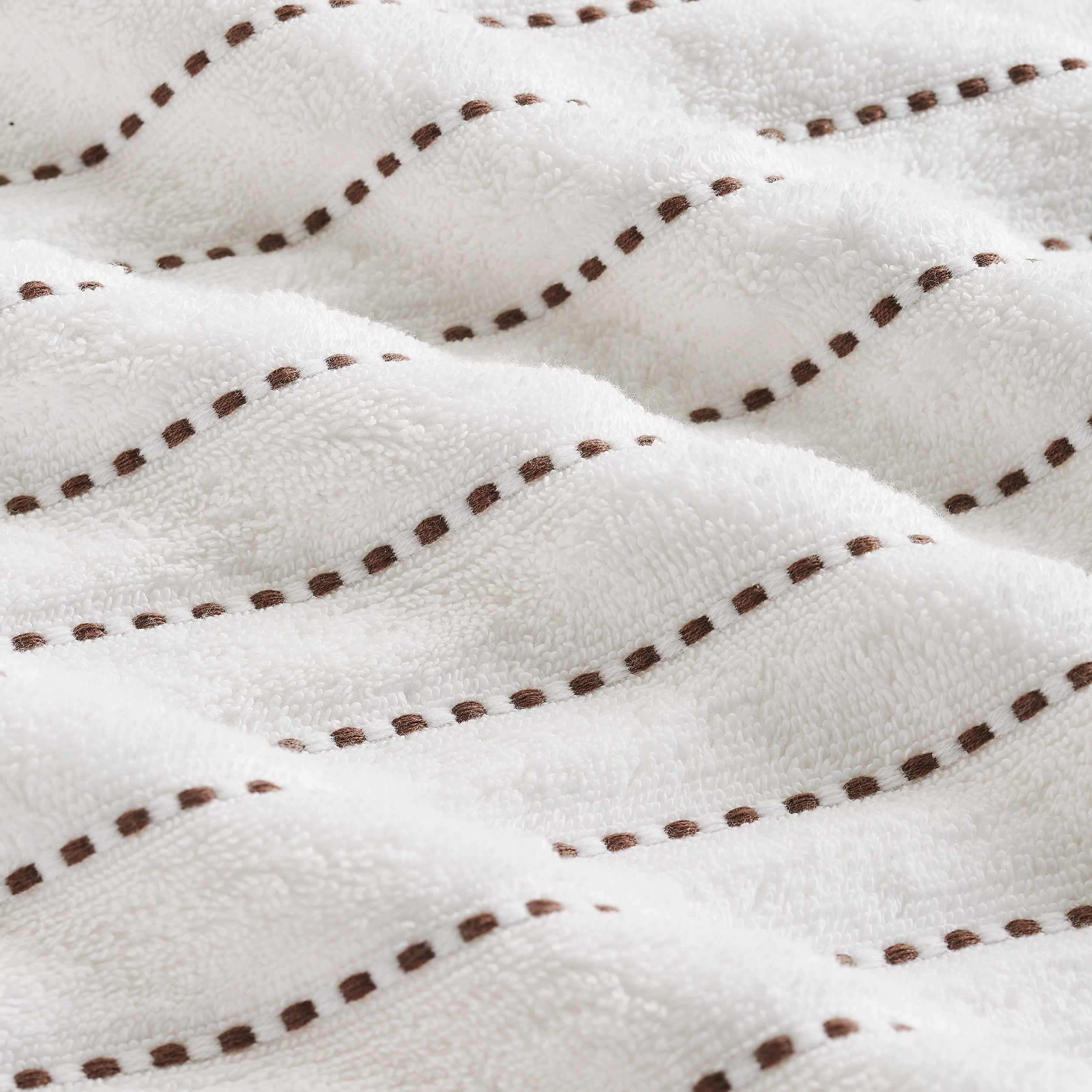 Organic Cotton Wave Plush Stripe 2-Piece Bath Sheet Towel Set - Ultra Soft & Absorbent for Spa, Bathroom & Beach Use