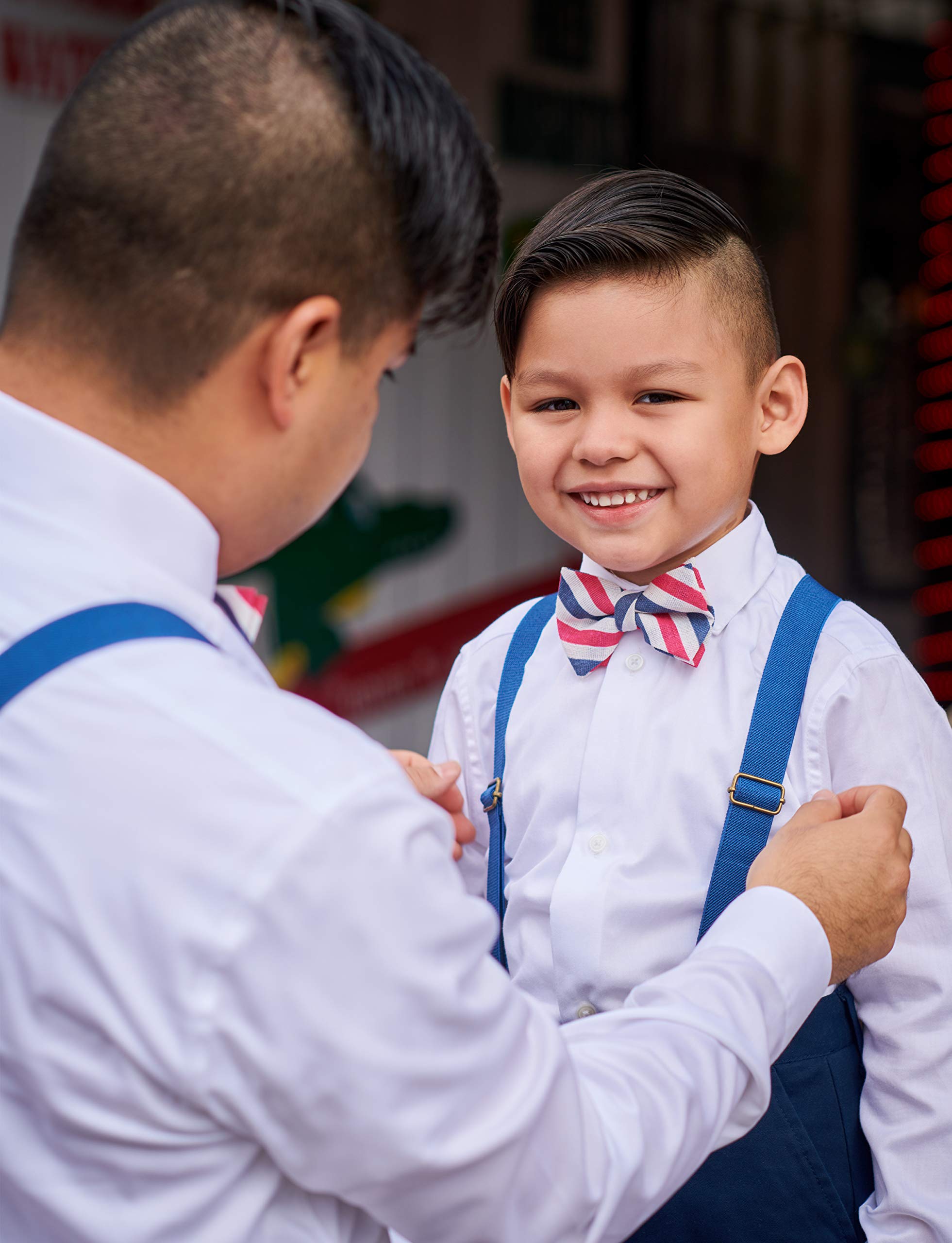 Adjustable Suspenders and Bow Tie Set for Boys - Formal Kids Outfit for Weddings, Parties & Special Occasions