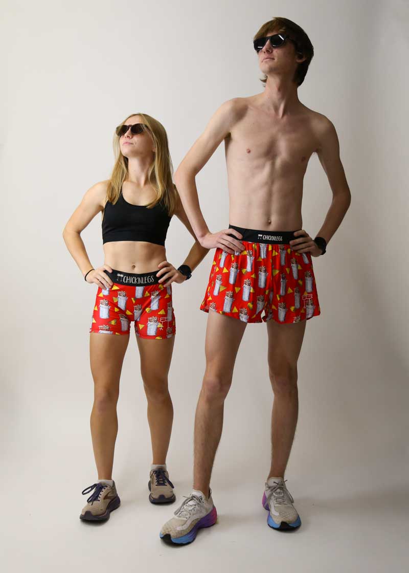 Men's Burritos 4 Half Split Running Shorts - Lightweight Athletic Shorts for Gym, Jogging & Workout | Quick-Dry Breathable Fabric