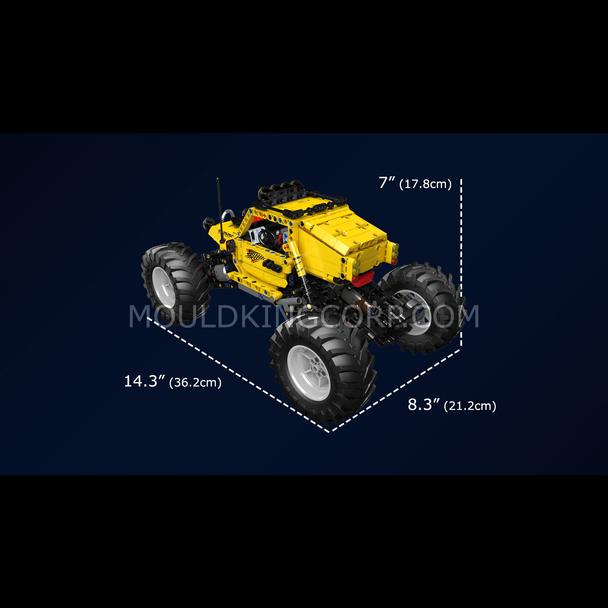 Mould King 18021 Off-Road Climbing Vehicle ATV Building Set - 1,120 PCS STEM Toy for Kids & Adults | Perfect for Creative Play, DIY Projects & Collectors | Great Gift for Birthday & Christmas