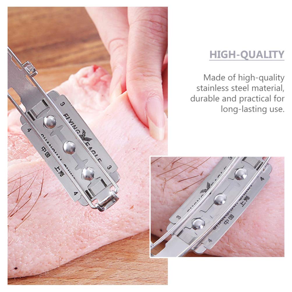 DOITOOL Pig Hair Scraper - Professional Kitchen Meat & Pork Hair Remover Tool, Food Processing Hair Shaver Gadget for Home Chefs (Blade Not Included) | Perfect for BBQ Prep, Charcuterie & Home Butchering