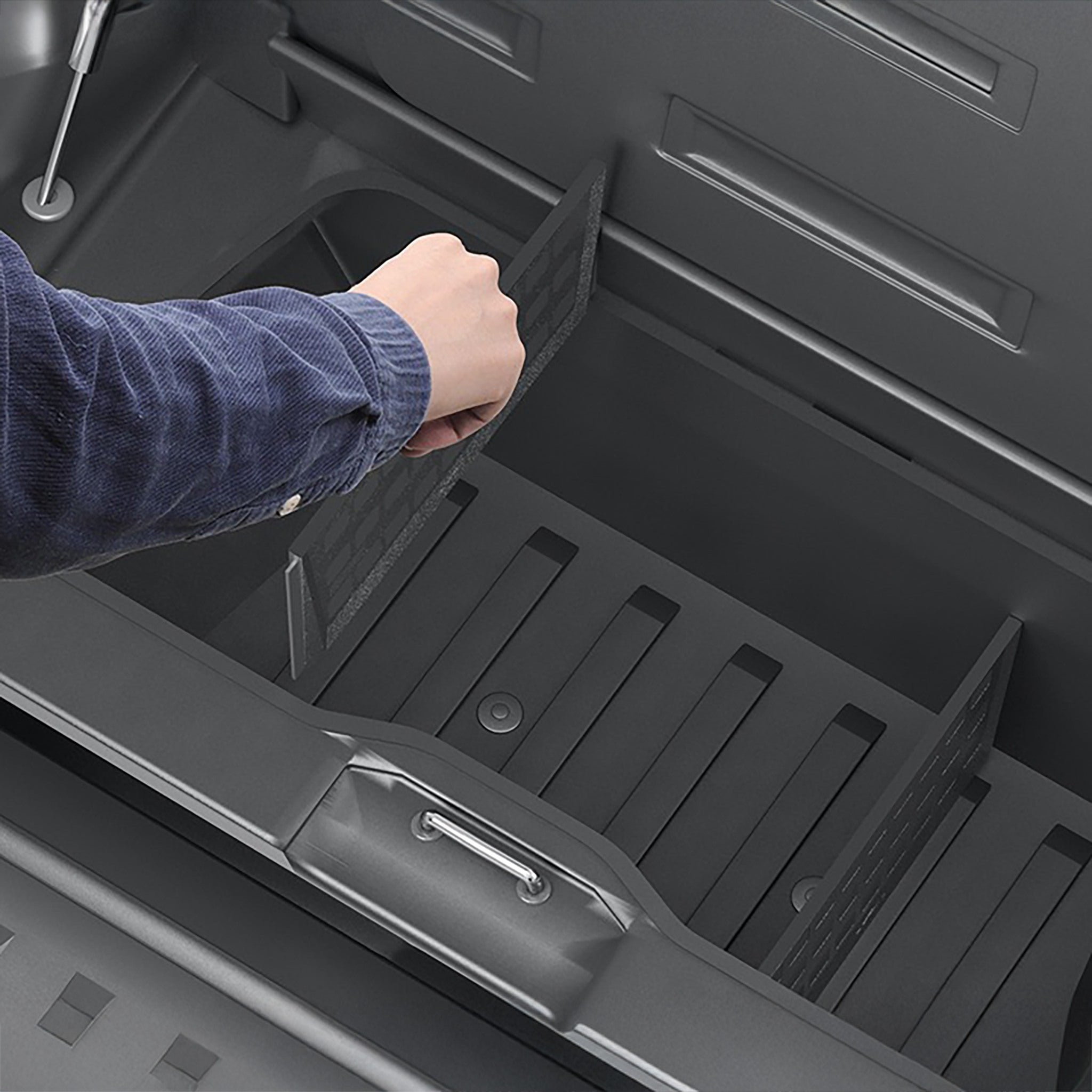 Custom Gear Locker Subtrunk Dividers for Tesla Cybertruck 2024 - Durable Storage Organizer for Camping, Road Trips & Outdoor Adventures