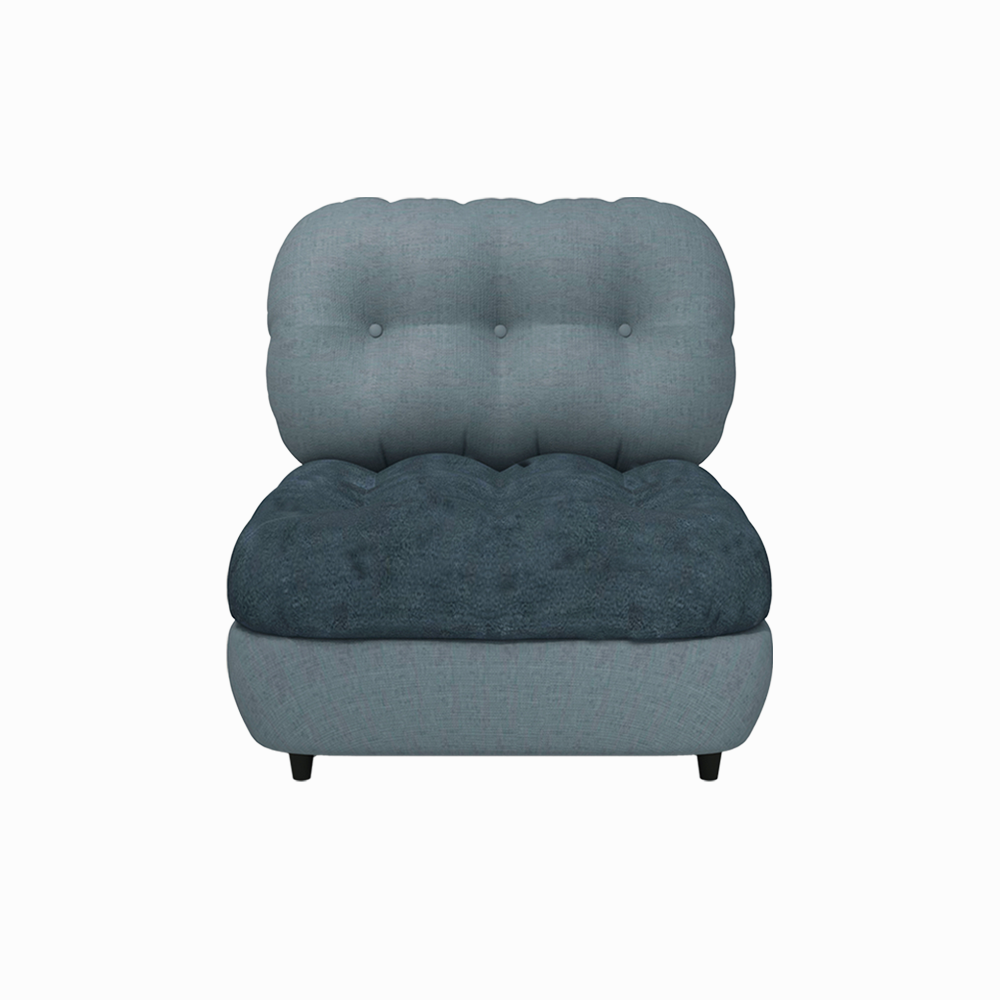 Modern Armless Sofa - Comfortable & Stylish Accent Chair for Living Room, Bedroom, or Office - Perfect for Small Spaces and Contemporary Decor