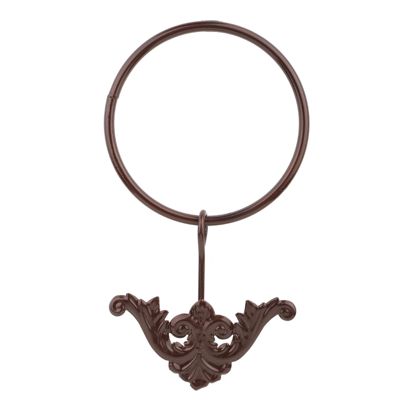 Vintage Bronze Wrought Iron Towel Ring - Wall Mounted Bathroom Towel Rack (10.65 x 91.18 inches) - Perfect for Rustic Farmhouse, Victorian, or Antique Style Bathrooms