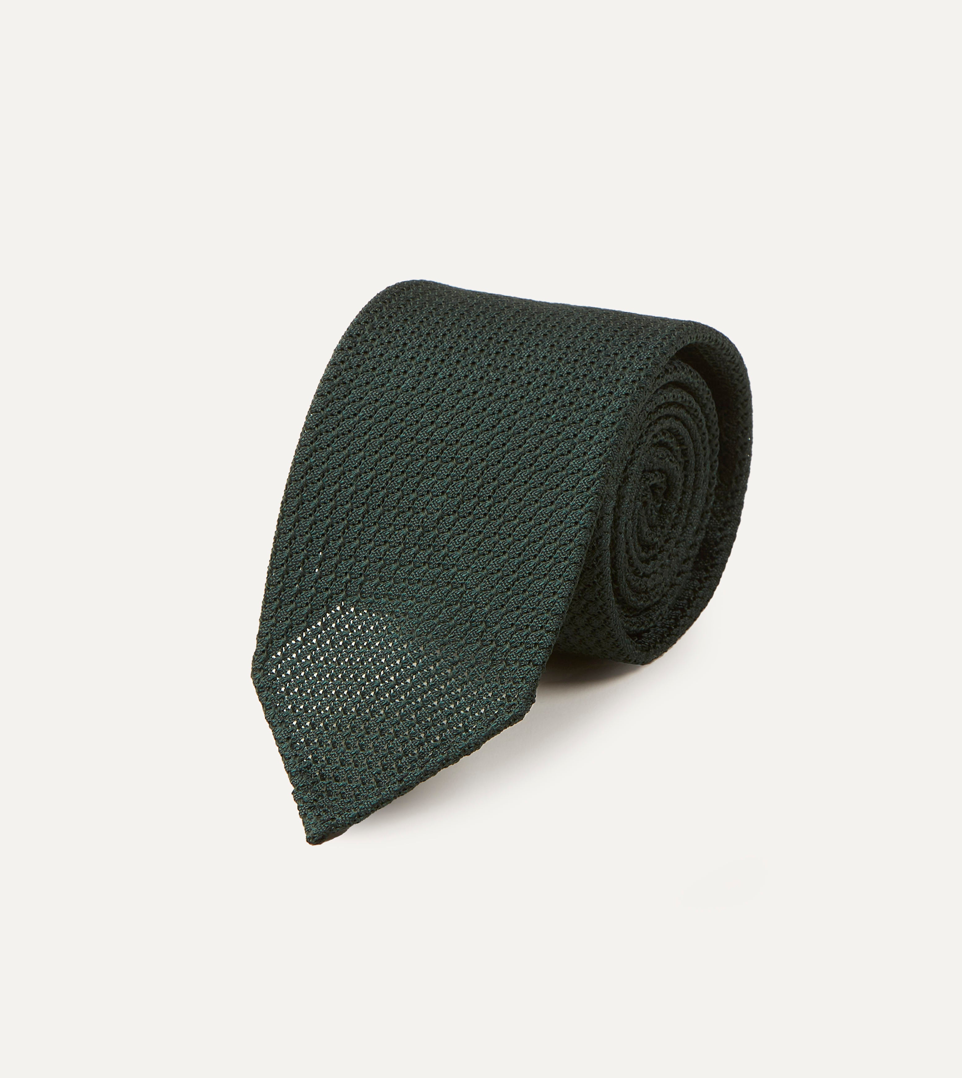 Premium Hand-Rolled Grenadine Silk Tie - Classic Large Knot for Men | Perfect for Business, Weddings & Formal Events