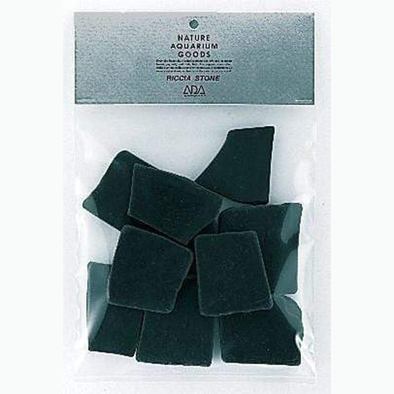 Premium ADA Riccia Stone 10-Piece Set for Aquascaping - Natural Moss for Fish Tanks, Aquariums & Nano Tanks - Perfect for Creating Lush Underwater Landscapes