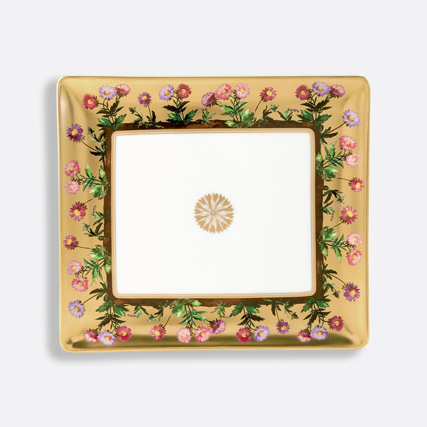 Bernardaud Héloïse Rectangular Tray - Elegant French Porcelain Serving Tray for Dining, Entertaining & Home Decor | Perfect for Tea, Breakfast or Display