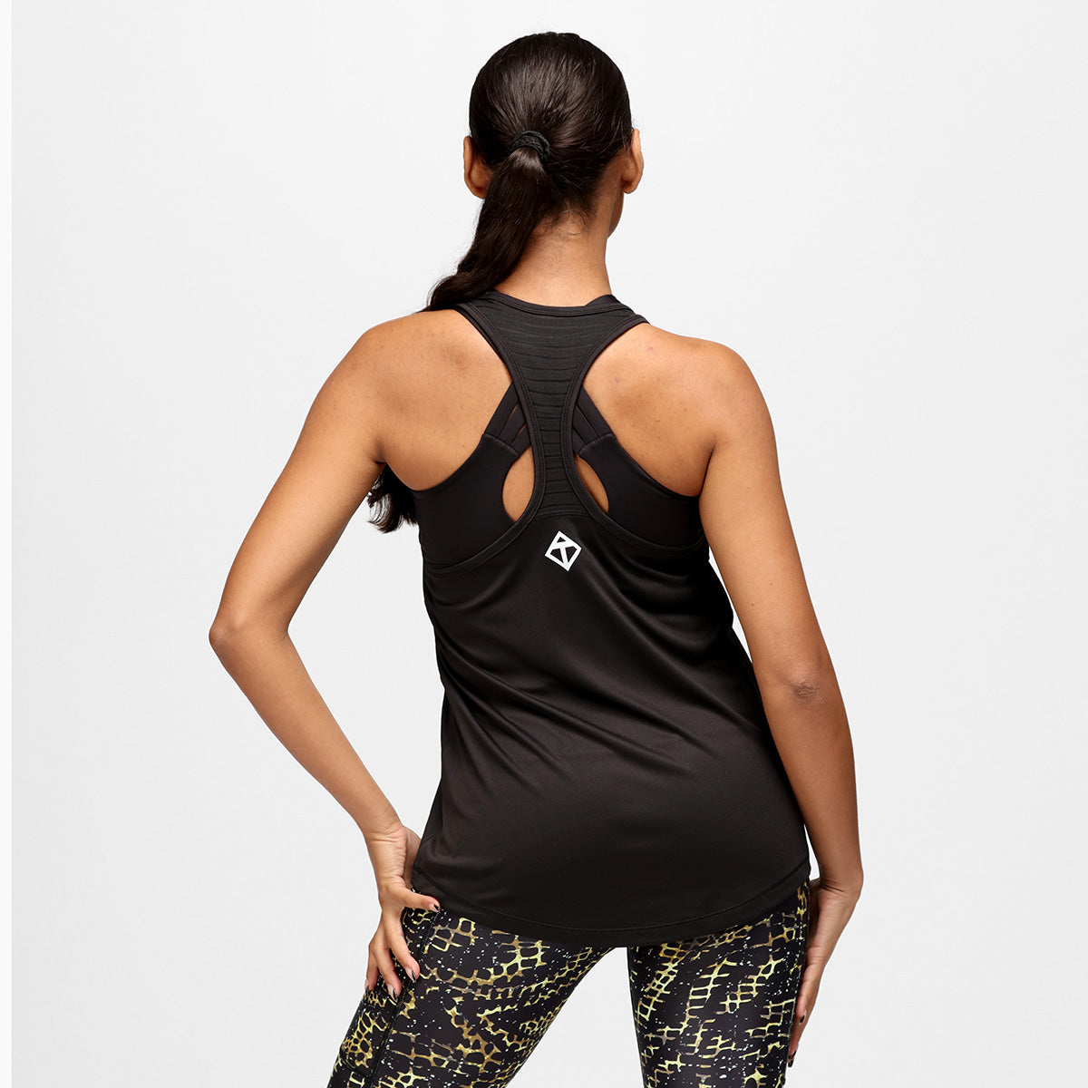 Eat Sleep Gym Repeat Mesh Racerback Workout Tank Top - Lightweight Breathable Fitness Shirt for Women's Running, Yoga & Gym Training