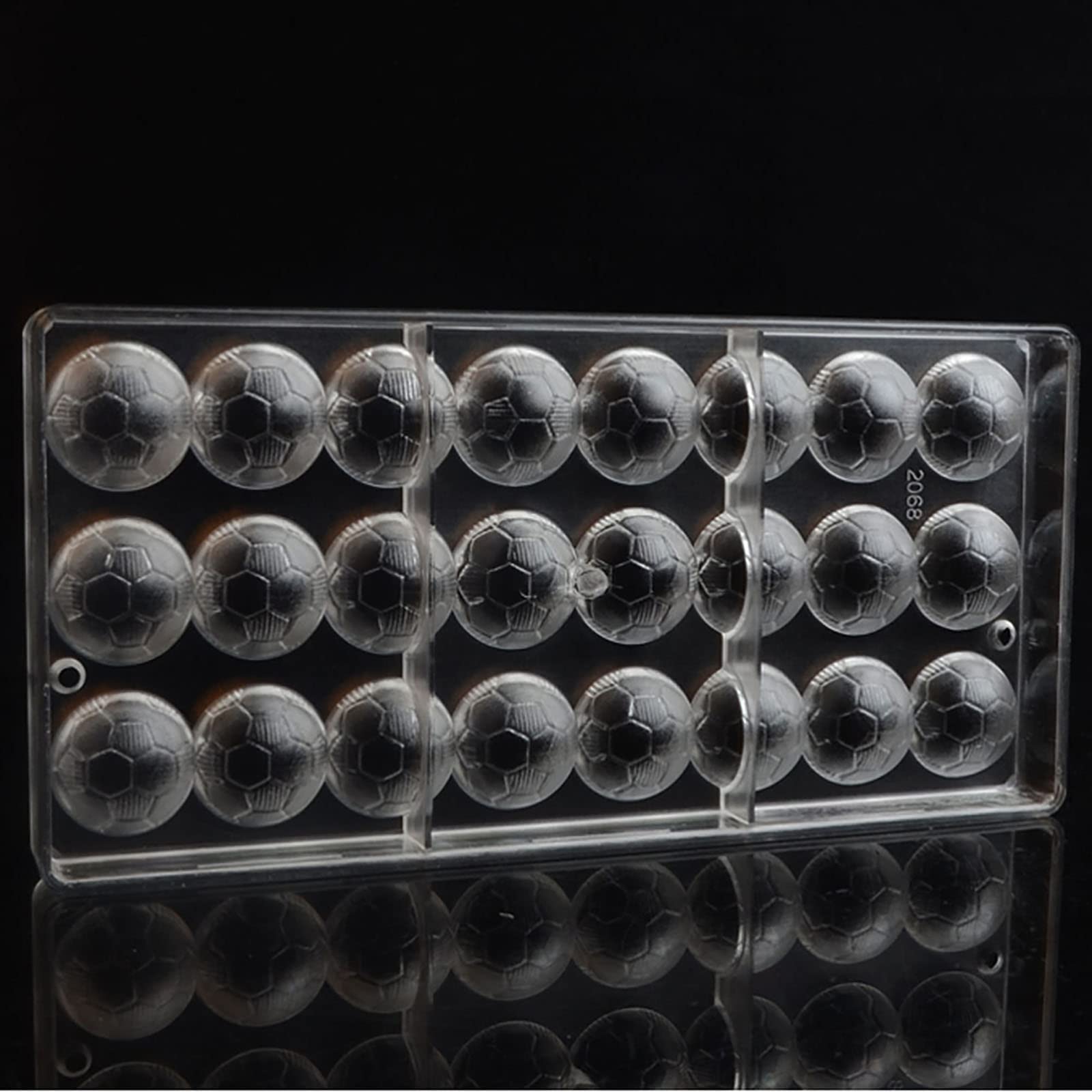 Premium Polycarbonate Football Chocolate Molds - Clear Hard Plastic DIY Candy & Pastry Baking Tools for Homemade Treats (S5-19267) | Perfect for Birthday Parties, Holiday Gifts & Football-Themed Desserts