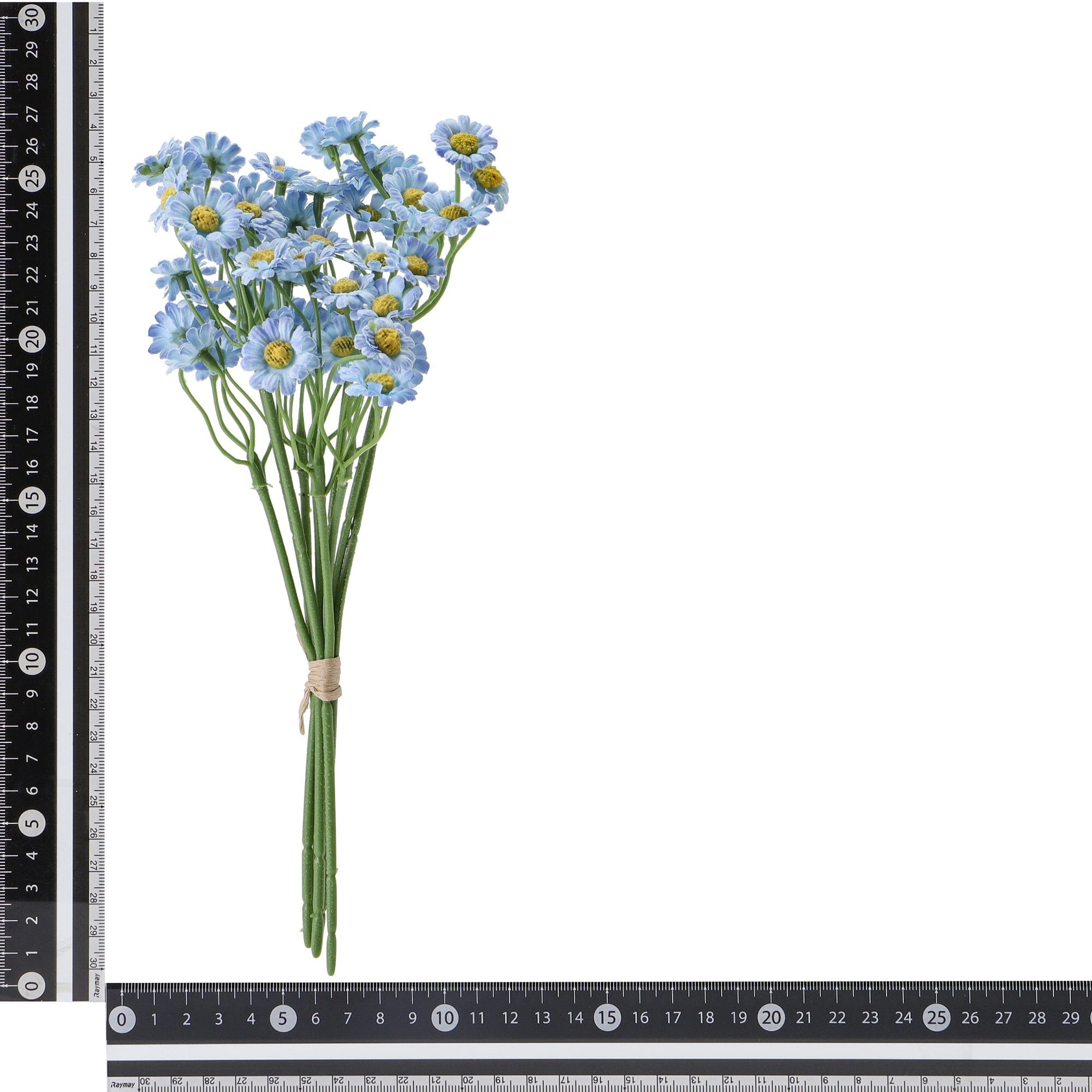 Light Blue Artificial Daisy Flower Bouquet - Home Decor, Wedding Centerpiece, DIY Floral Arrangements