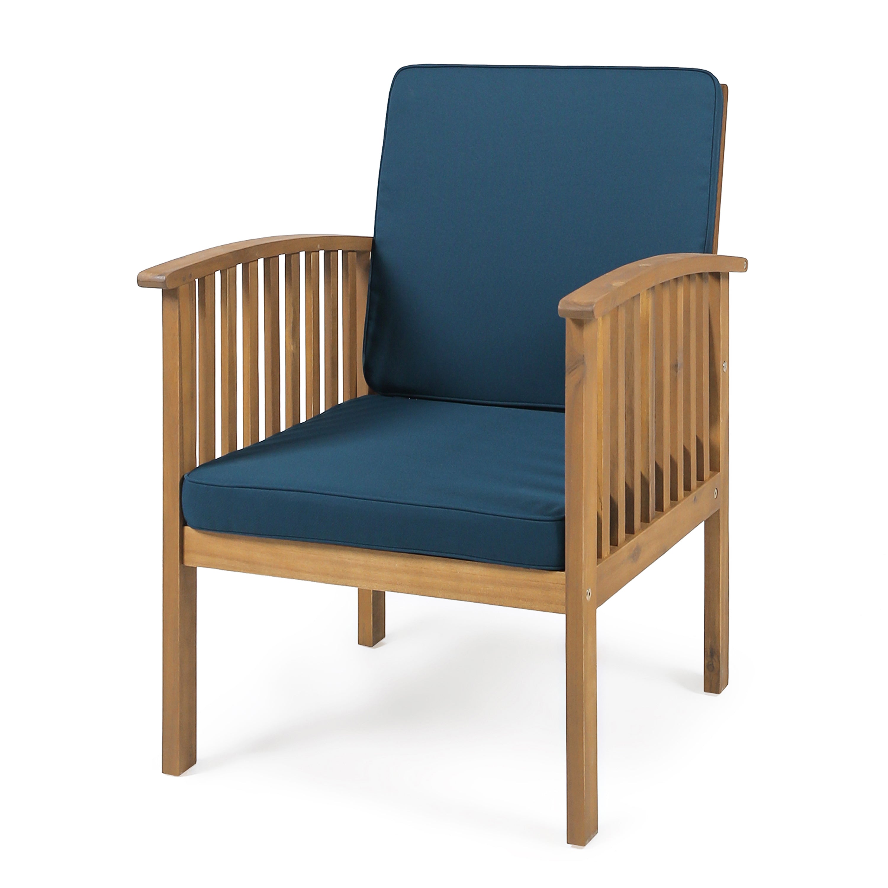 CASA ACACIA Modern Club Chair Set of 2 - Mid-Century Style Accent Chairs for Living Room, Lounge, or Office - Comfortable Upholstered Armchairs with Wooden Legs