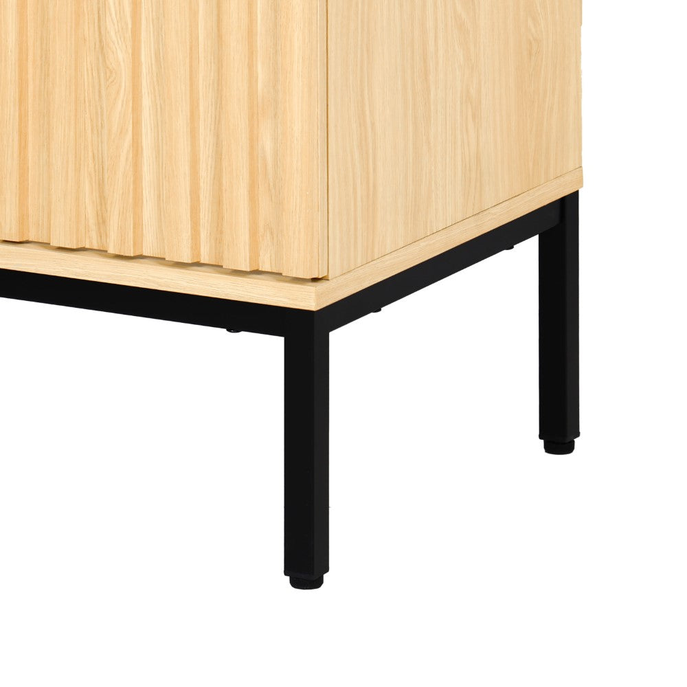 Modern Geometric 2-Shelf Bathroom Vanity Cabinet - Transitional Style, No Sink Included | Perfect for Small Bathrooms & Powder Rooms, Space-Saving Storage Solution